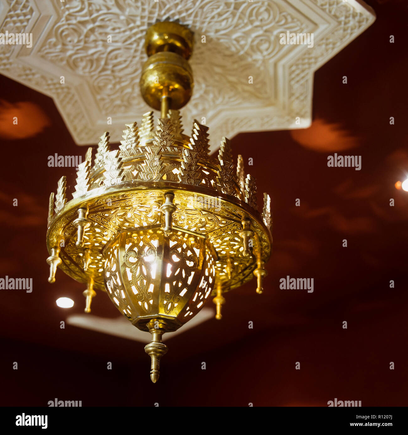 Im arabischen Stil Pendelleuchte Stockfoto