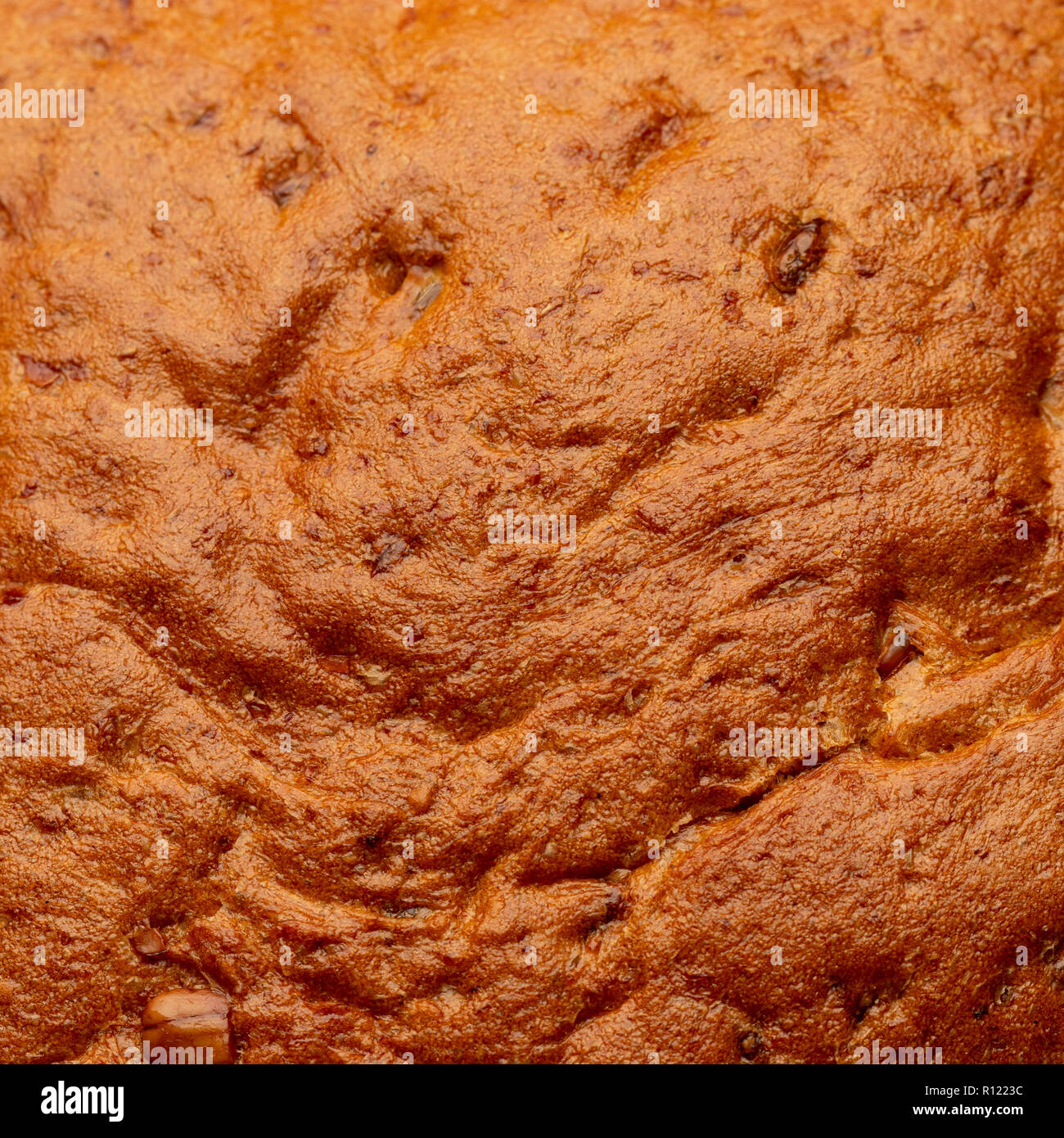 Close up geröstete Brot Hintergrund Textur. Stockfoto