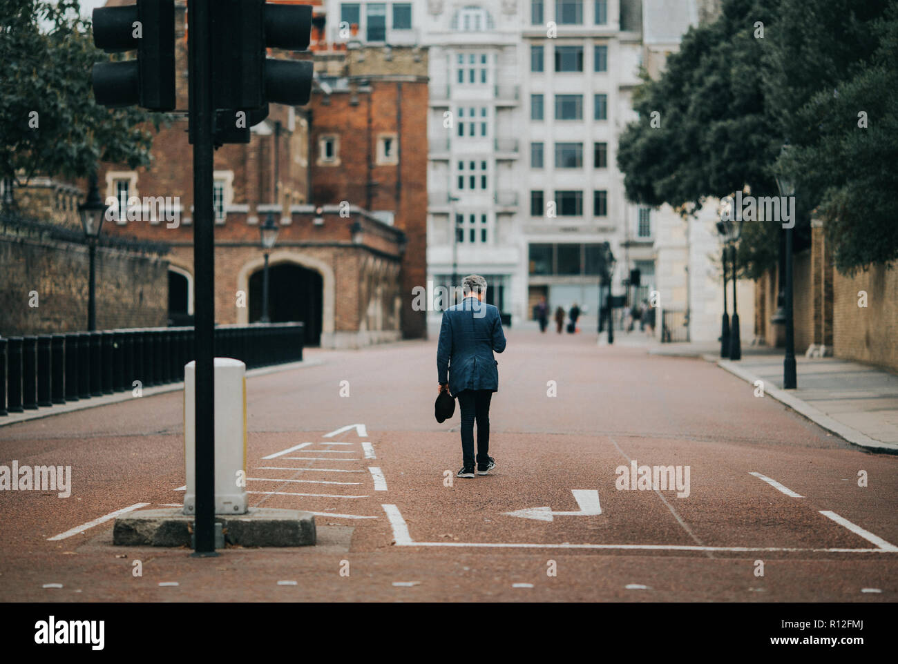 Verloren in der Mitte Stockfoto