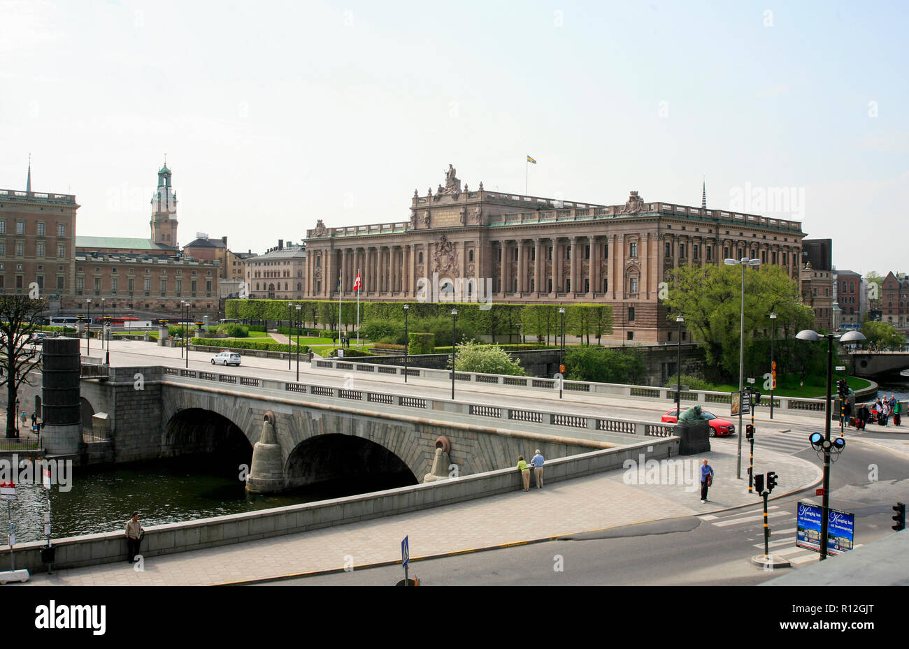 Parlament Gebäude in Stockholm Schweden Stockfoto