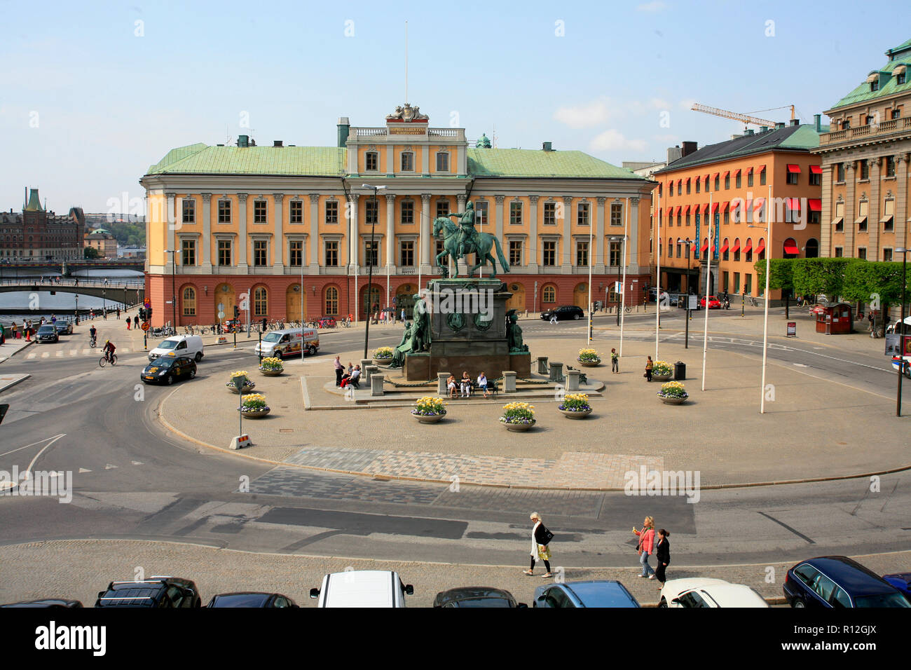 Schwedische Außenministerium am Gustav Adolfs Platz in Stockholm Stockfoto