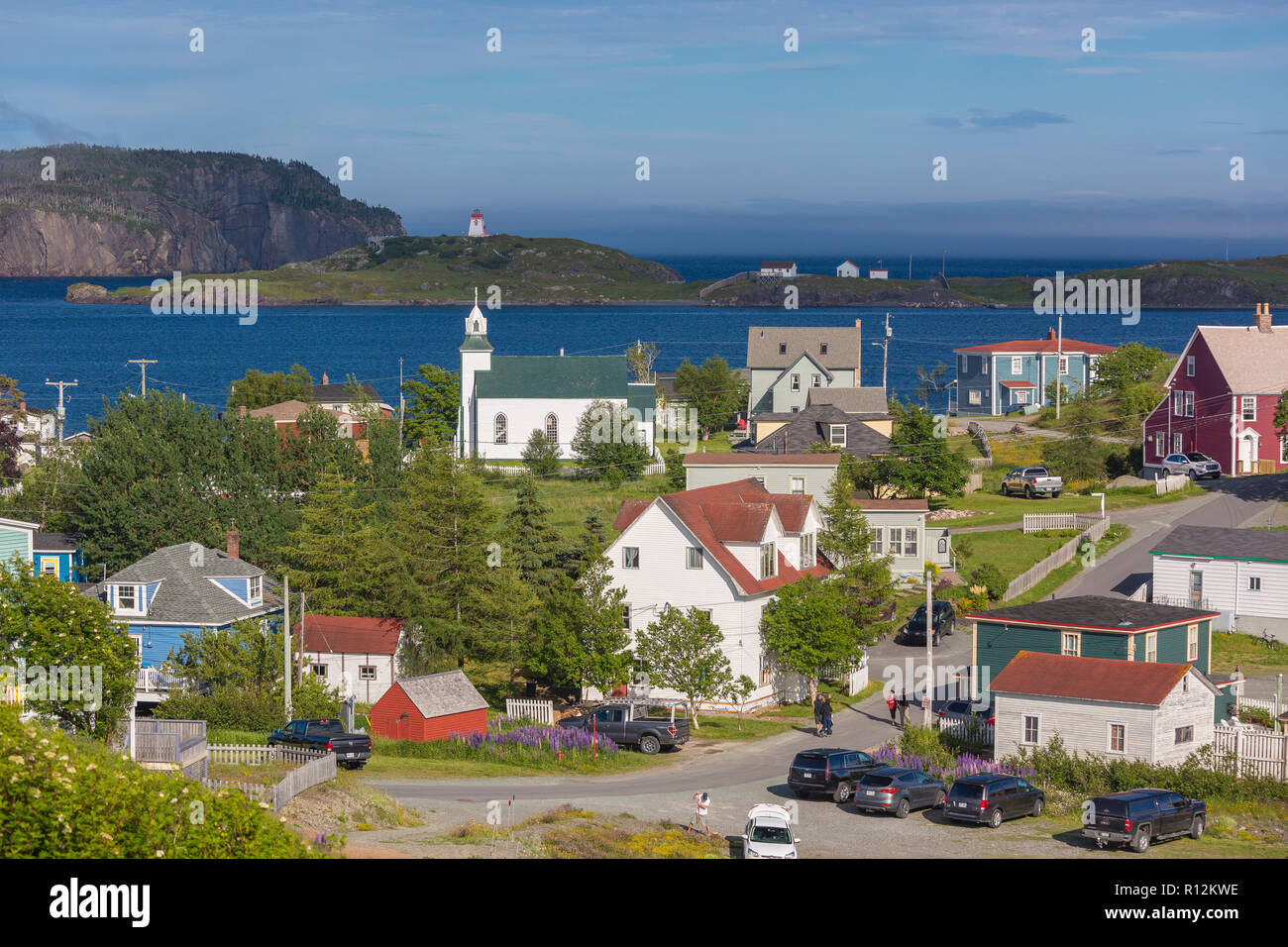 Dreifaltigkeit, Neufundland, Kanada - kleine Küstenstadt Dreifaltigkeit. Stockfoto