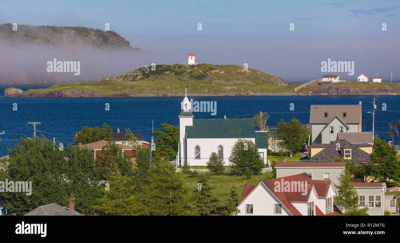 Dreifaltigkeit, Neufundland, Kanada - kleine Küstenstadt Dreifaltigkeit, auf die Trinity Bay. Stockfoto