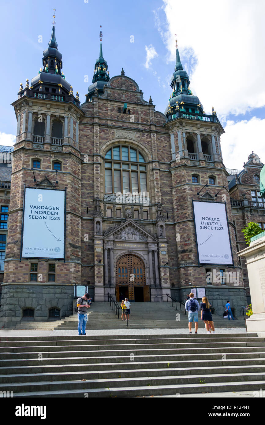 Nordiska Museum von Skansen Stockholm ist die Hauptstadt und die grösste Stadt in Schweden Stockfoto