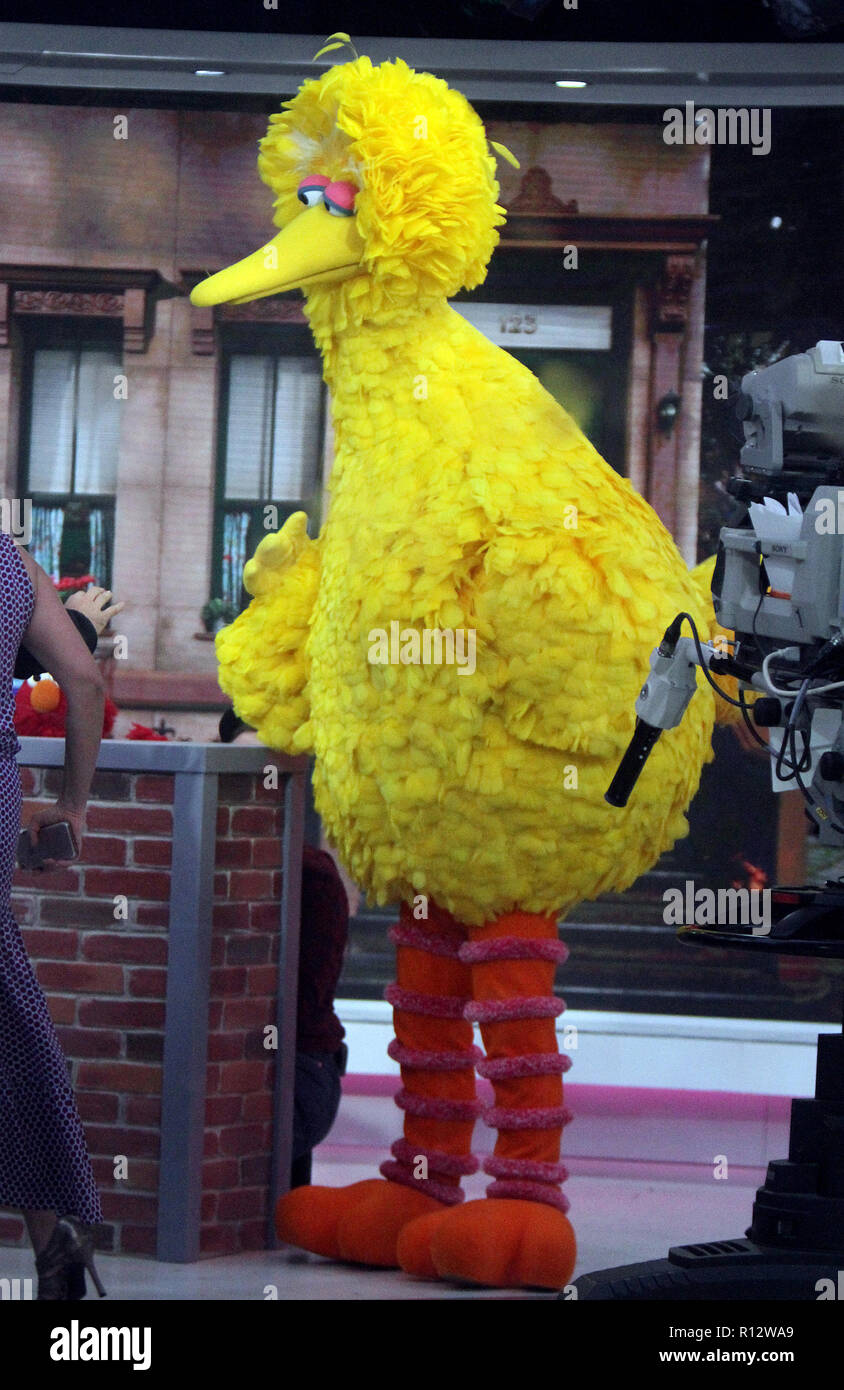 New York, NY, USA. 08 Nov, 2018. 2018 Big Bird heute zeigen, über neue Saison der Sesame Street in New York November 08, 2018 Kreditkarten: Rw/Medien Punch/Alamy leben Nachrichten Stockfoto
