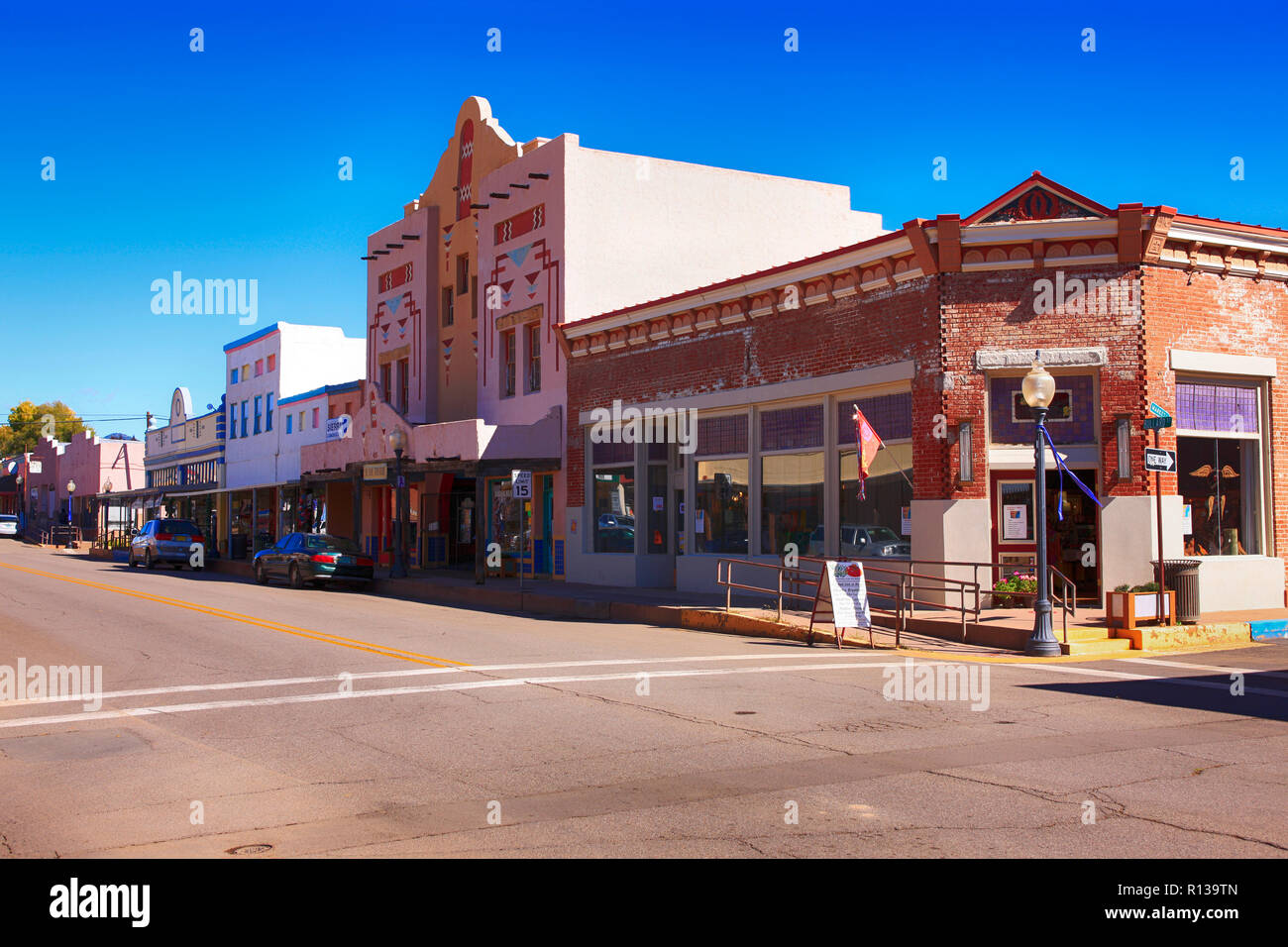 Die El Sol Theater auf N Bullard Straße in der Innenstadt von Silver City NM Stockfoto