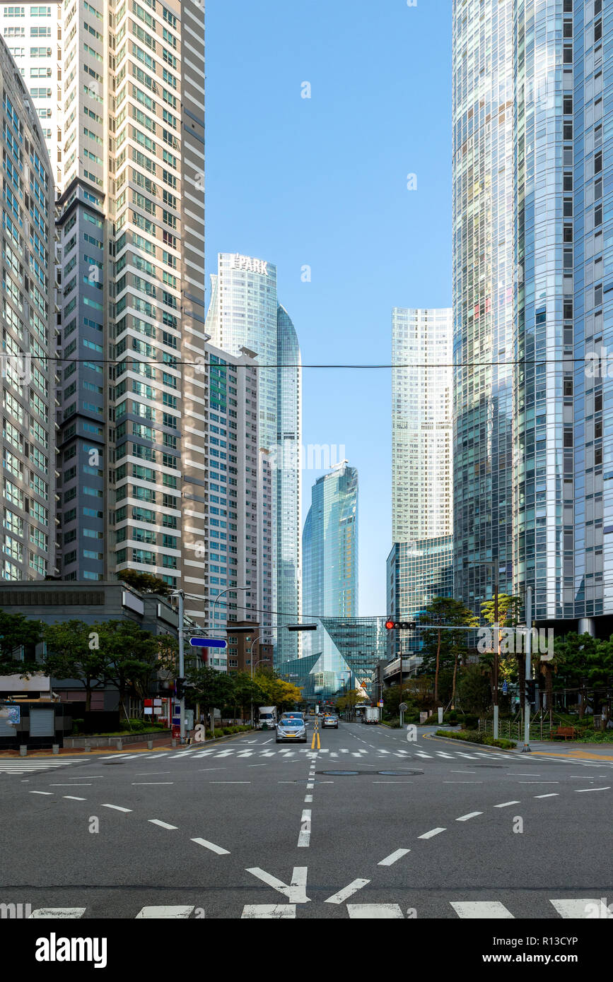 Busan City Wolkenkratzer in der Innenstadt in Busan, Südkorea Stockfoto