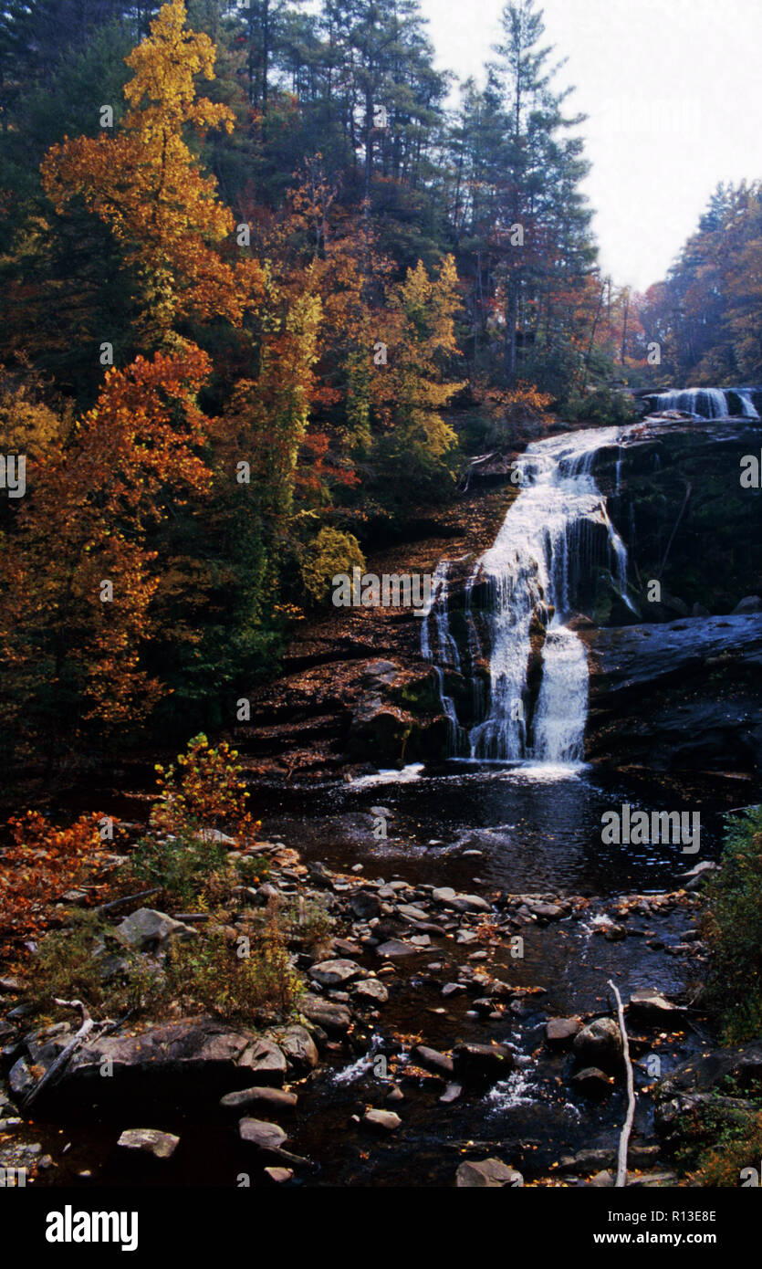 Kahlen River Falls, Cherokee National Forest, Tennessee Stockfoto