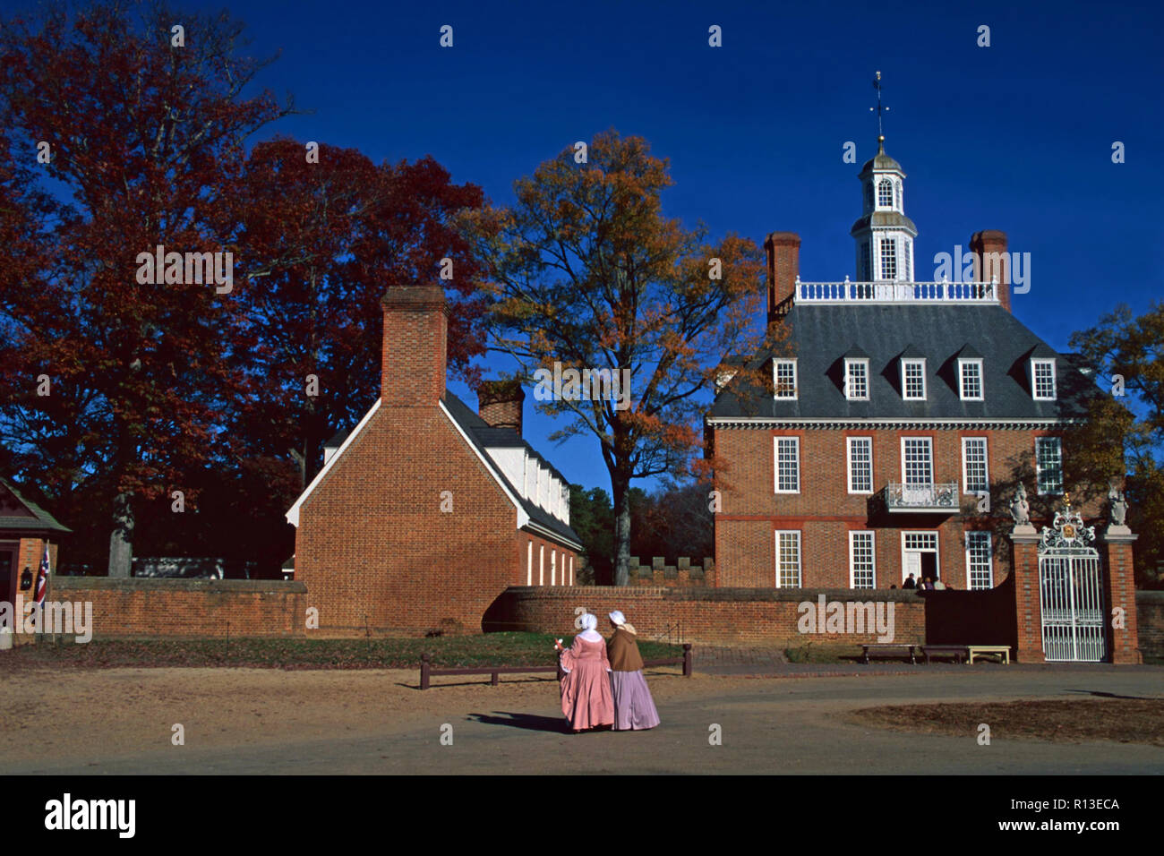 Governor's Palace, Colonial Williamsburg, Virginia Stockfoto