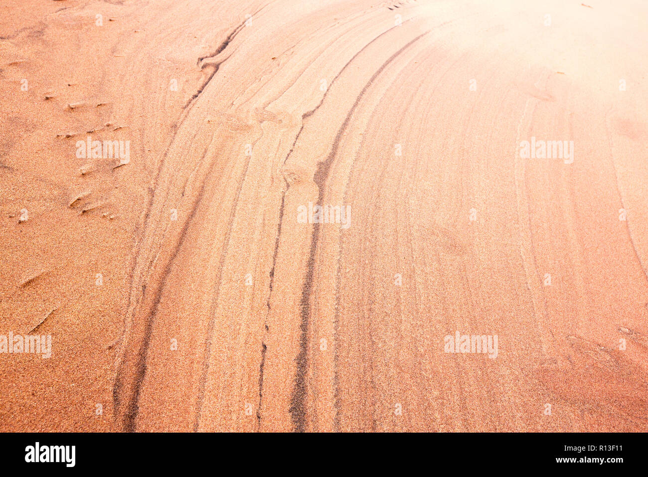 2-in-1-Muster in den Sand Dünen bei Sandwood Bay, Sutherland, North West Highlands, Schottland, Großbritannien. Stockfoto