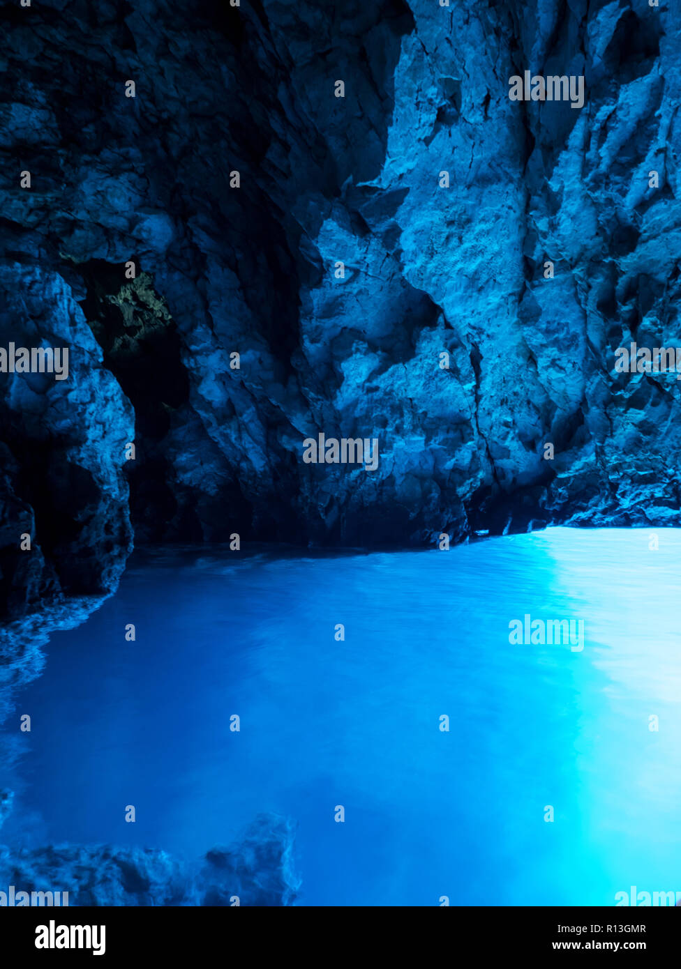 Blauen Grotte auf Bisevo Insel in Kroatien Stockfoto