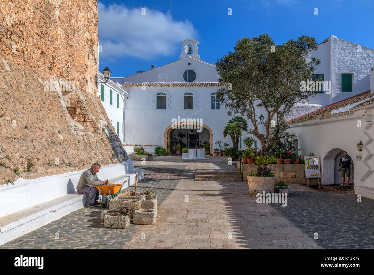 Santuari De La Mare de Deu Del Toro, Menorca, Balearen, Spanien, Europa Stockfoto
