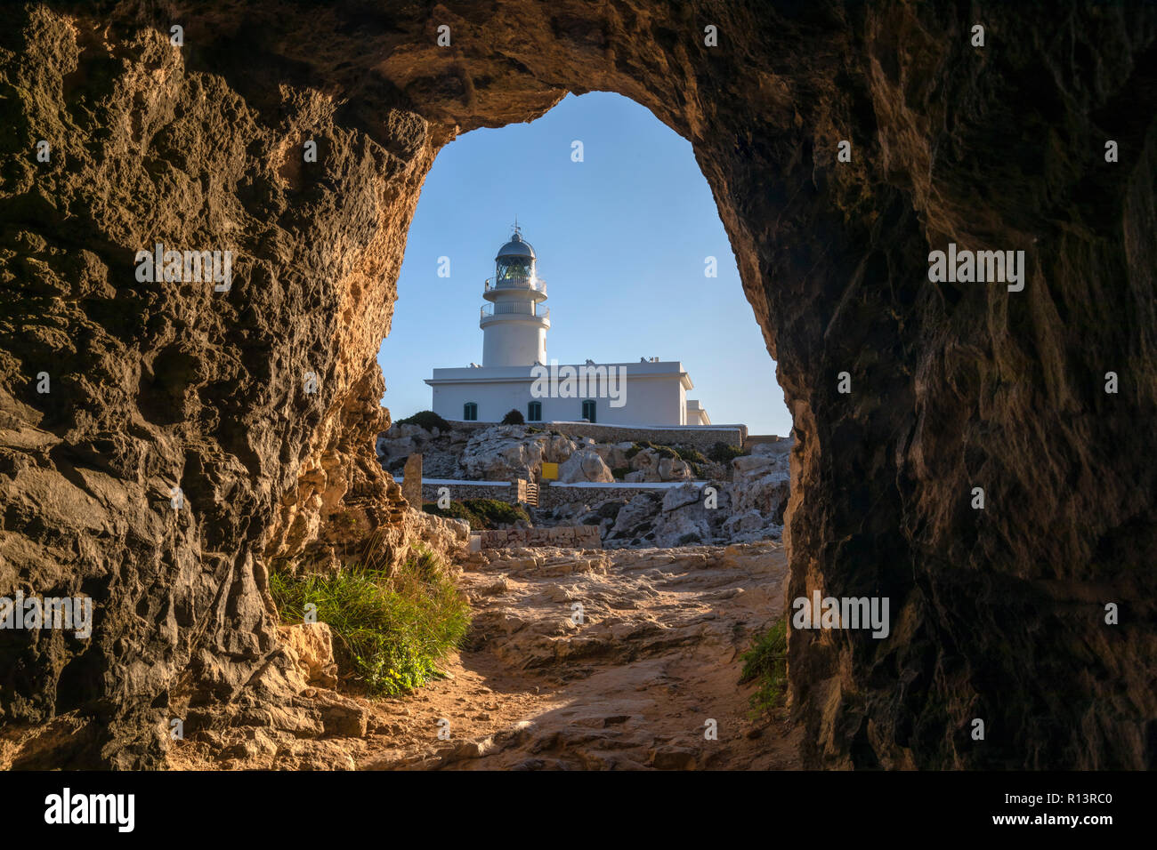 Far de Cavalleria Menorca, Balearen, Spanien, Europa Stockfoto