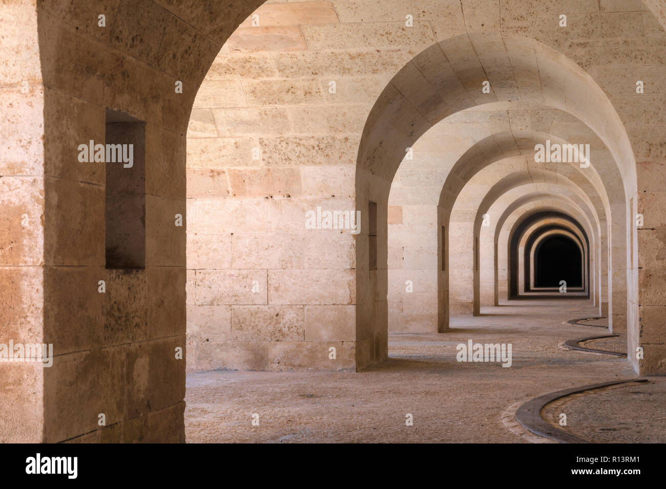 Fortaleza de La Mola, Mahon, Menorca, Balearen, Spanien, Europa Stockfoto