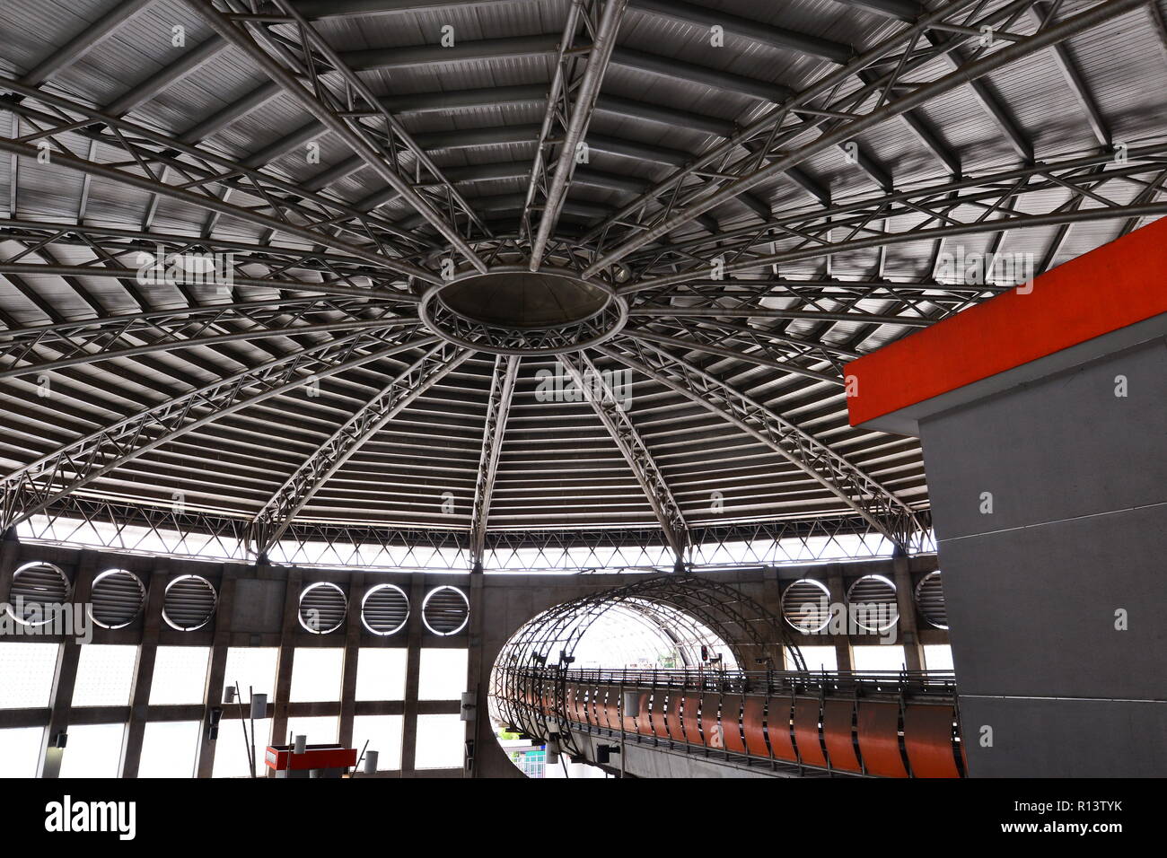 Innenraum der U-Bahnhof, Mexiko Stadt Stockfoto