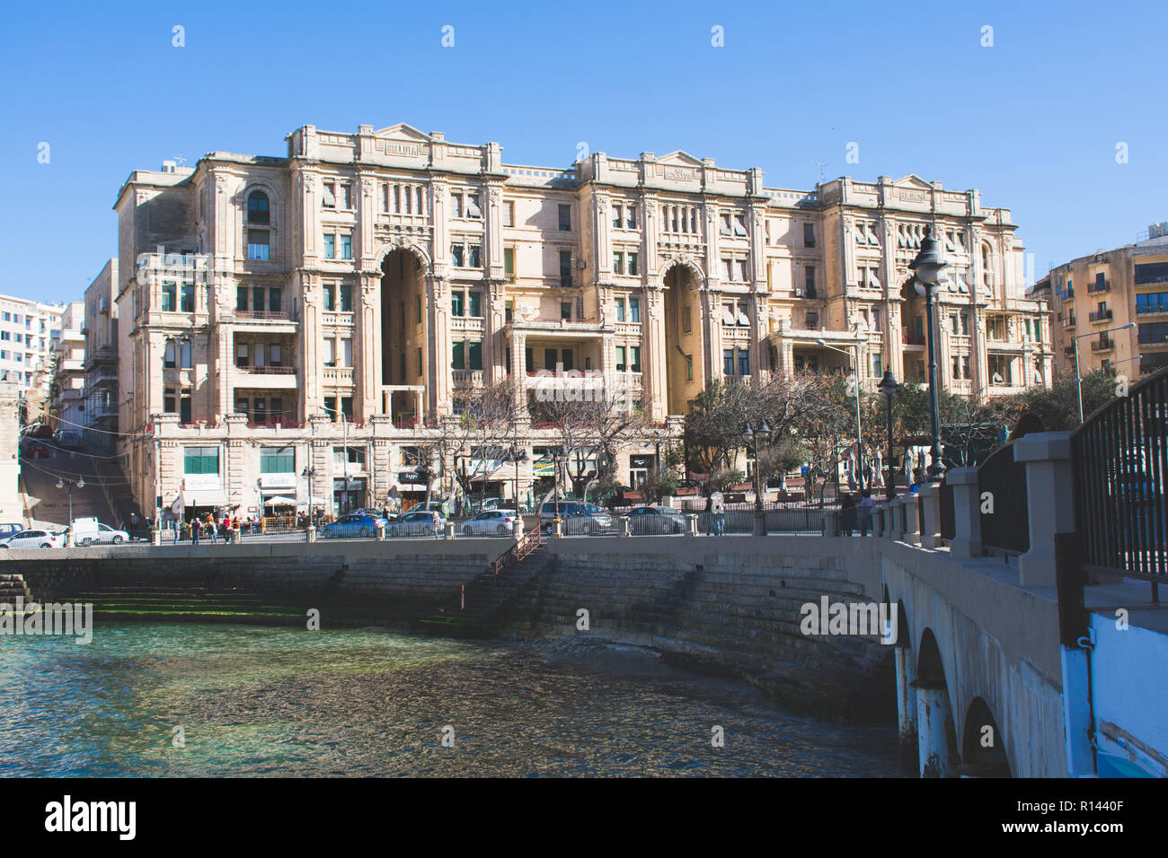 St. Julians Stadt in Malta Stockfoto