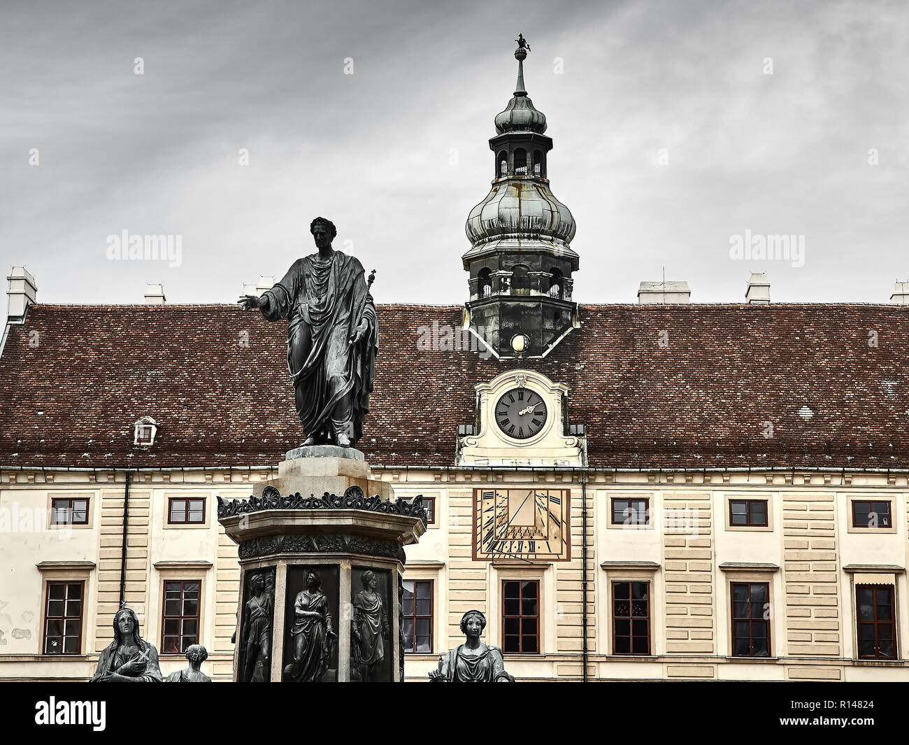 Wien, Österreich - November 1, 2018 - Blick auf den Straßen von Wien. Leute gehen herum, um Einkaufen zu gehen und die Stadt besichtigen Stockfoto