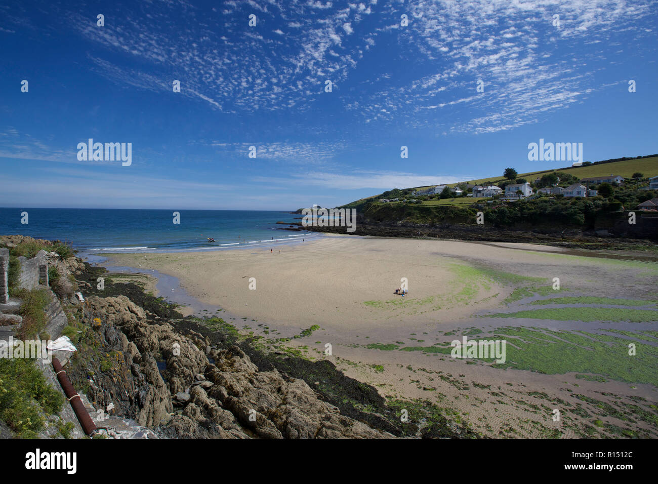 Mevagissey Cornwall Meer Meerblick Stockfoto