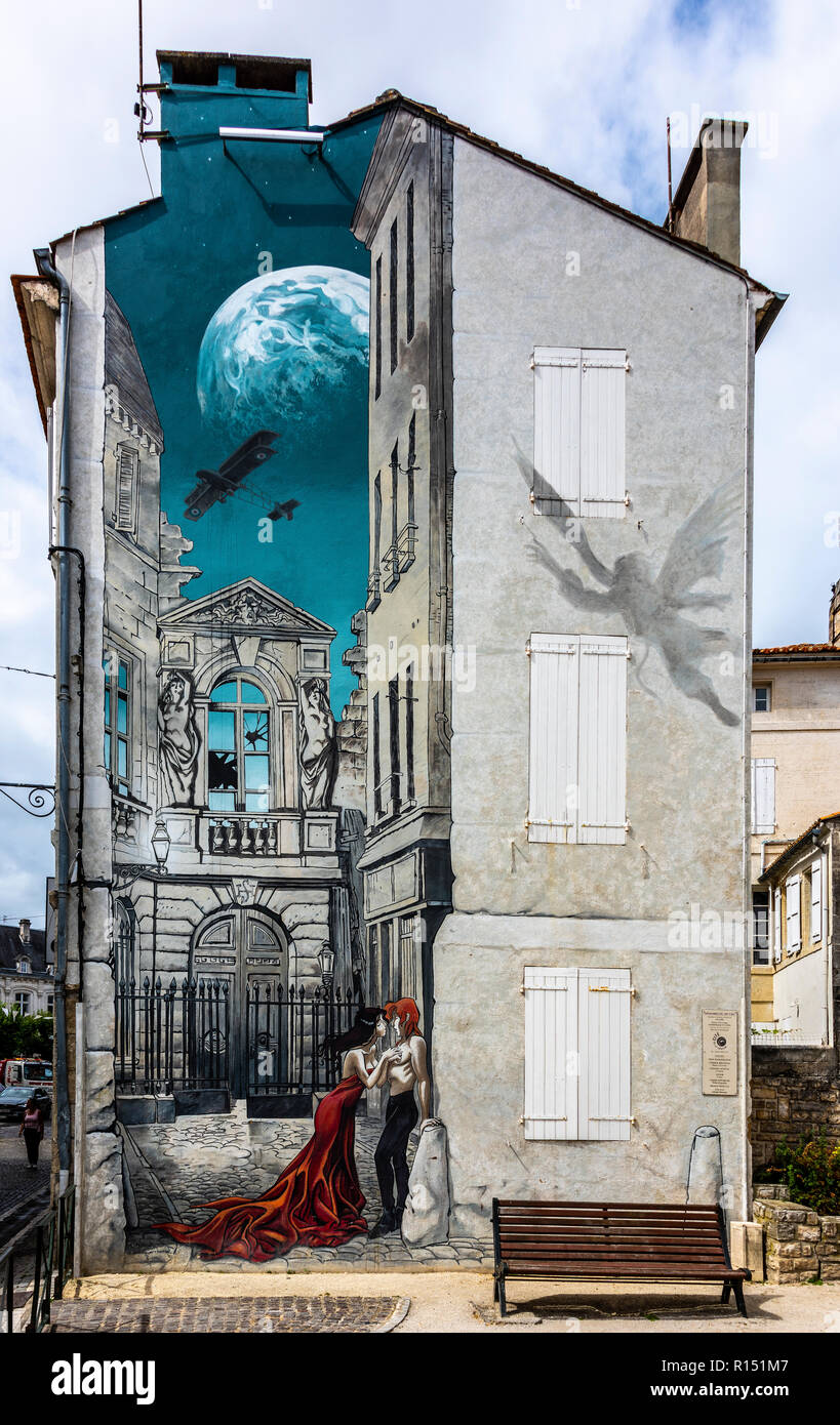 Angoulême Street Art Stockfoto