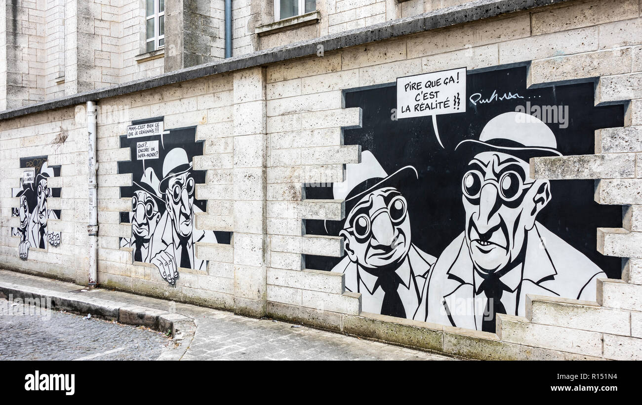 Angoulême Street Art Stockfoto