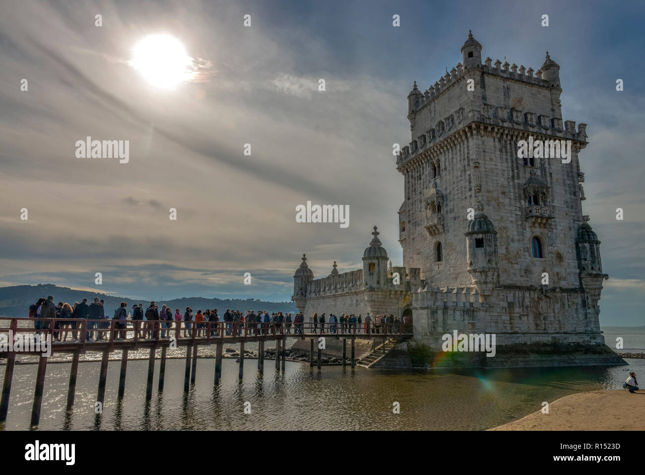 Torre de Belem, Belem, Lissabon, Portugal Stockfoto