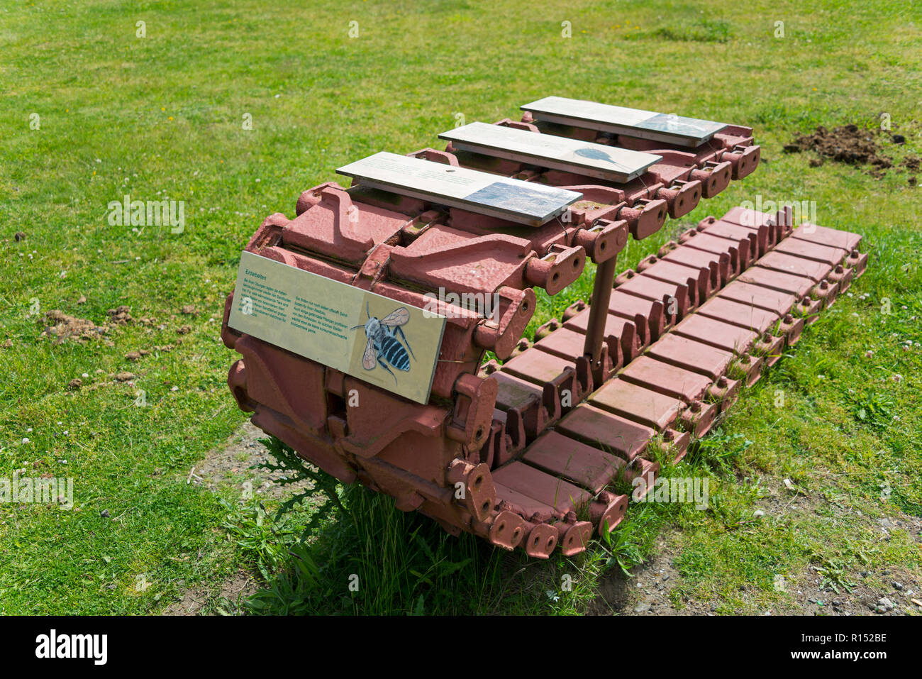 Tank Lauffläche, Küste Heide, Holter Heide, Cuxhaven, Niedersachsen, Deutschland Stockfoto