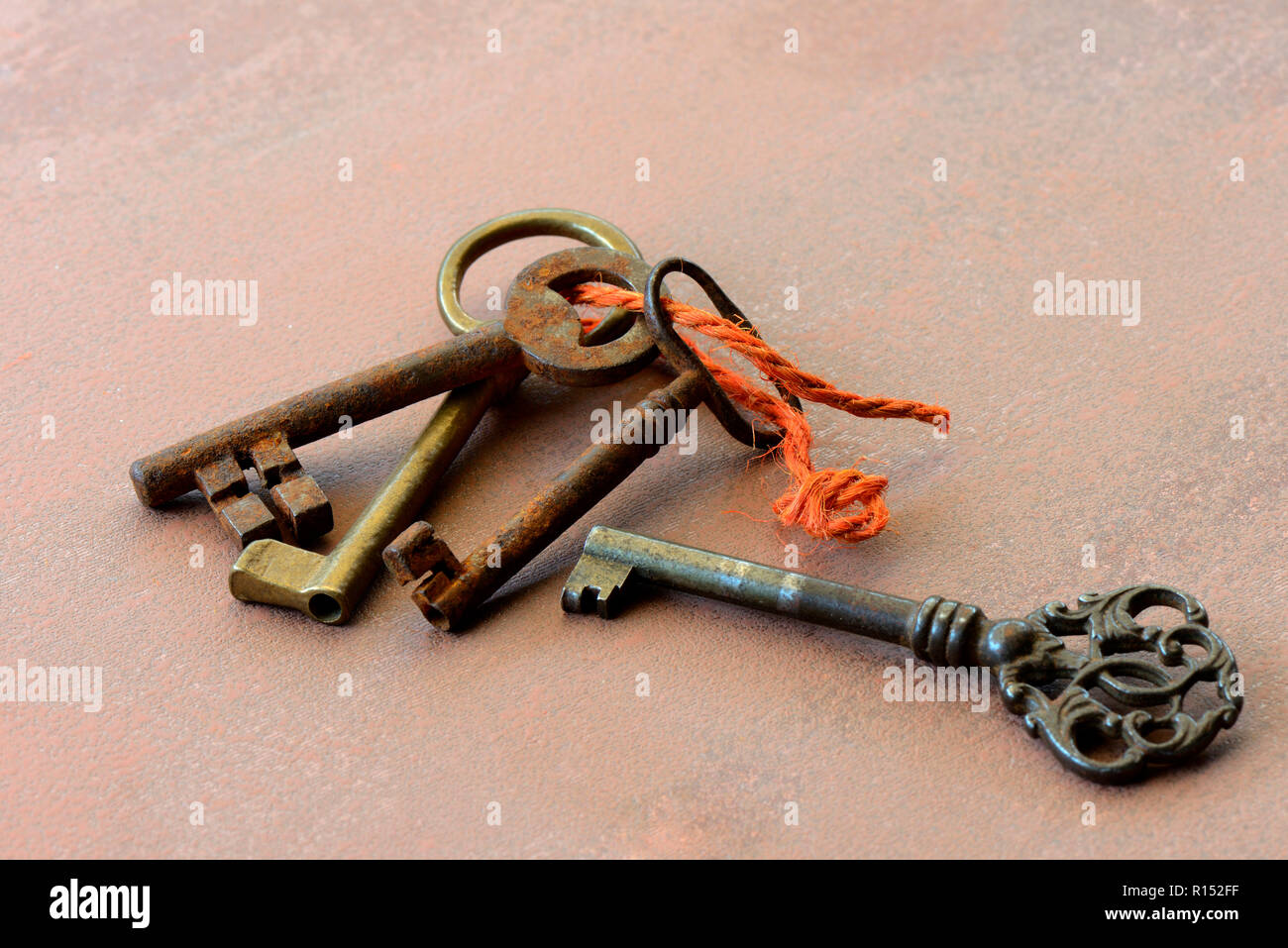 alte Schlüssel Stockfoto