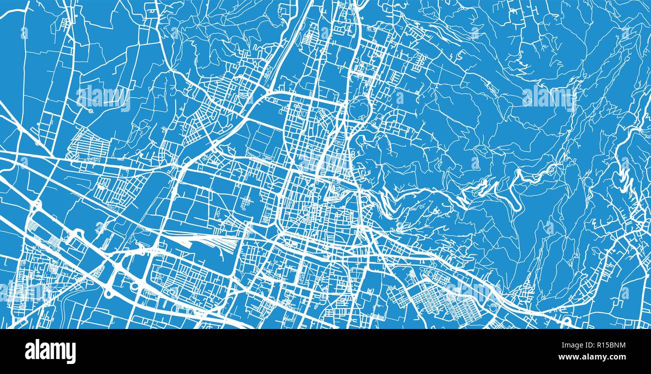 Urban vektor Stadtplan von Brescia, Italien Stock Vektor