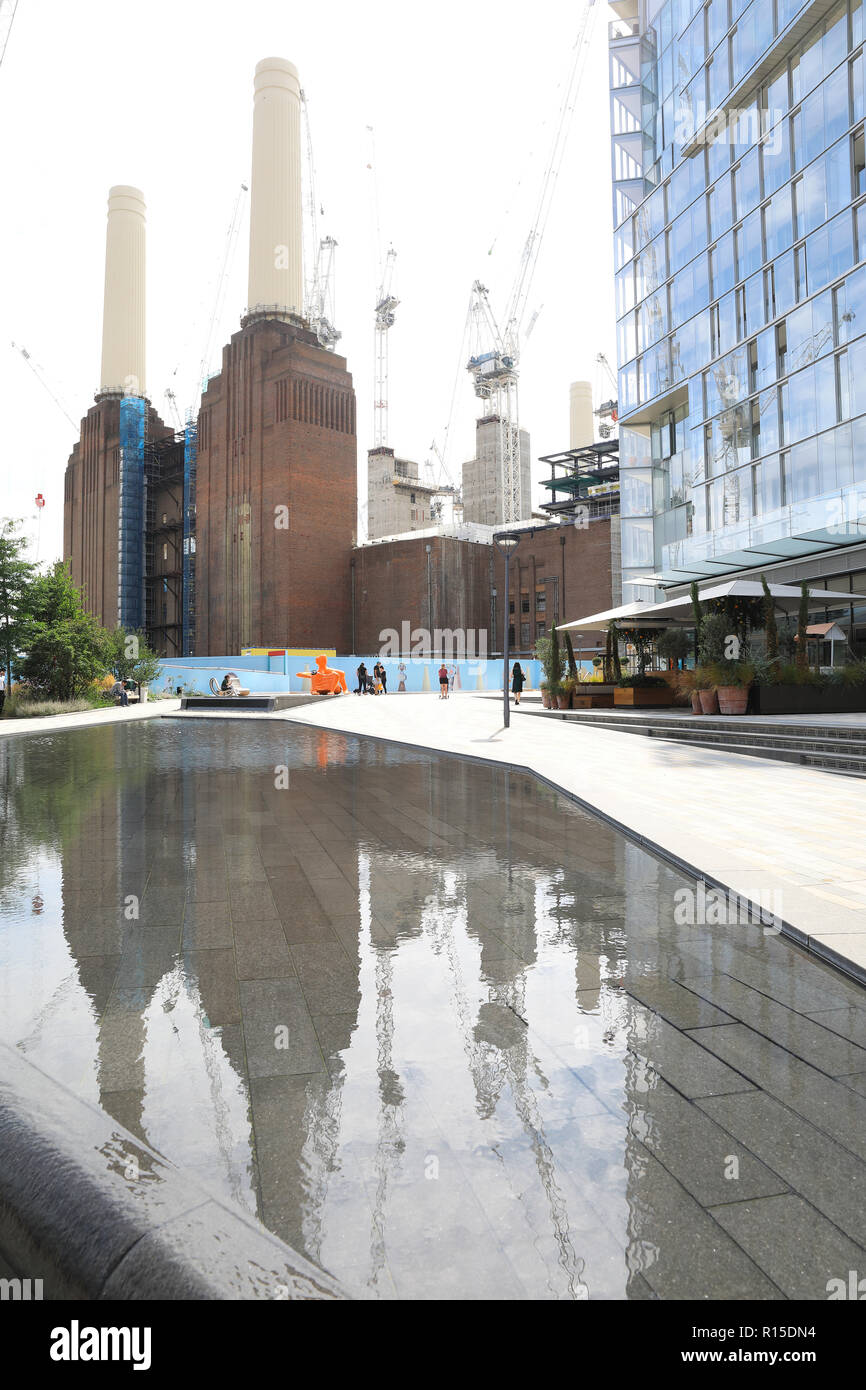 Die Battersea Power Station Regeneration Project in West London, Großbritannien Stockfoto