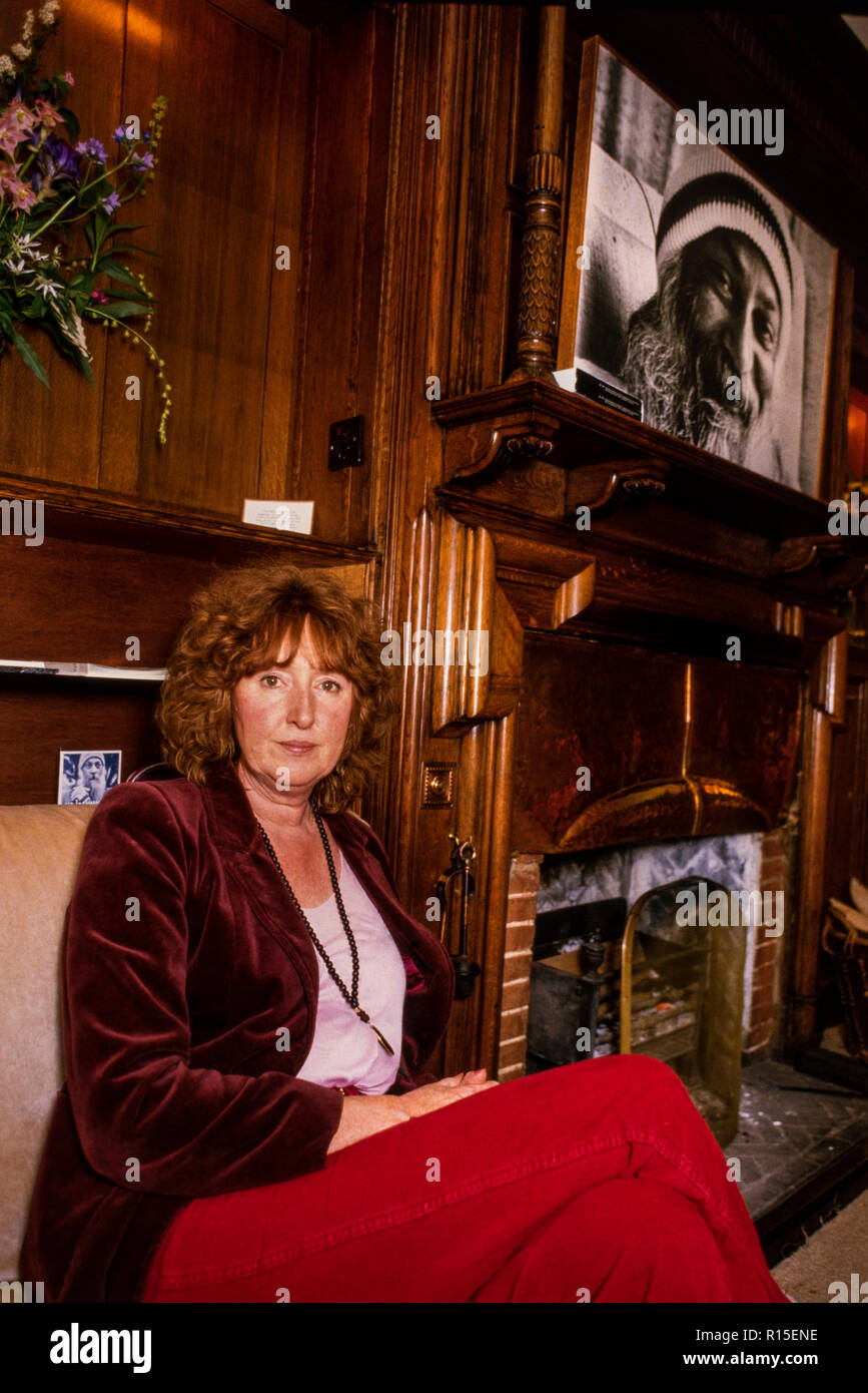 Ma Anand Poonam Führer der britischen Bhagwan Shree Rajneesh religiösen Kult Medina Rajneesh Neo Sannyas Kommune 1984 England England Stockfoto