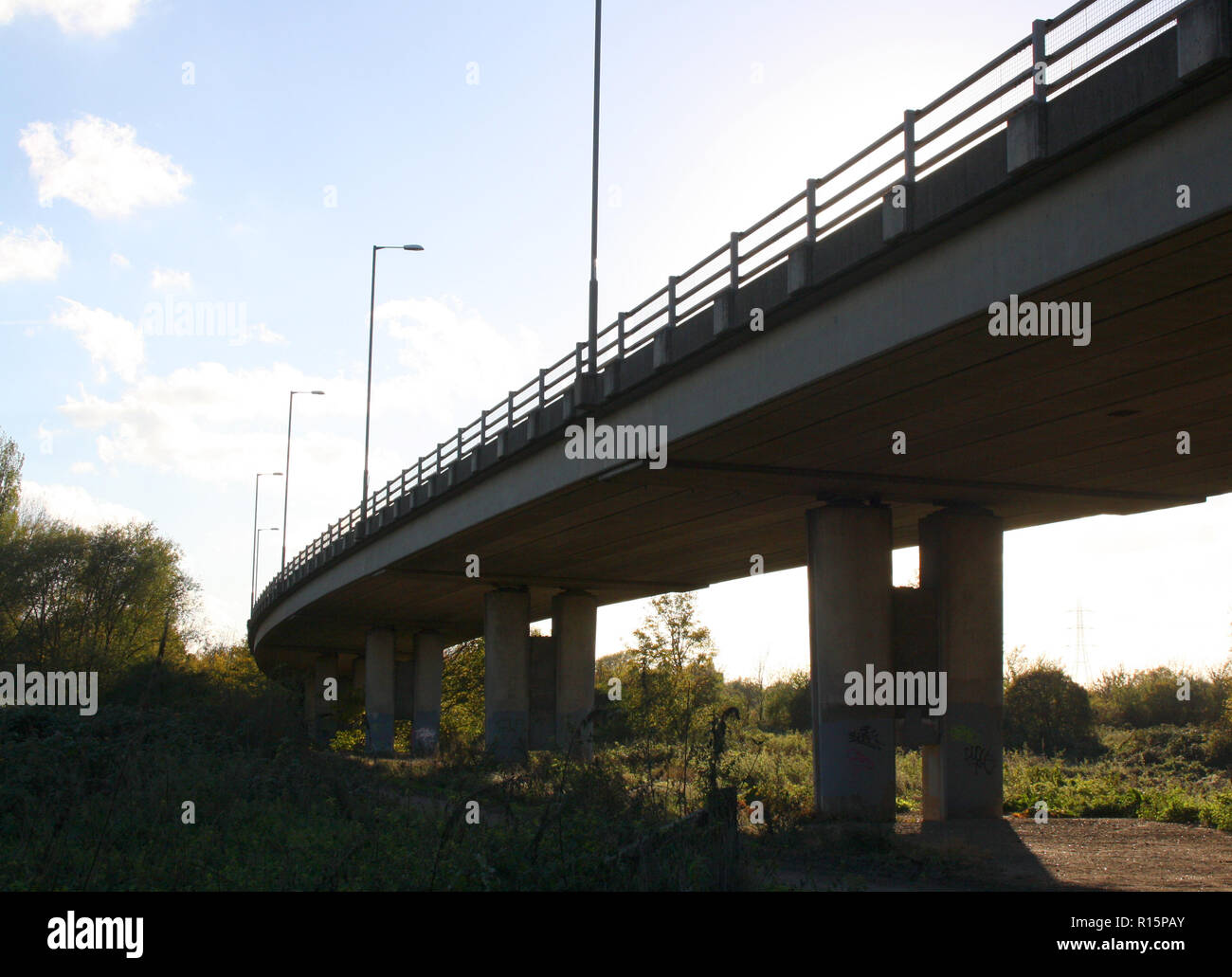 M11 Überführung/Hochstraße, Woodford, Essex UK Stockfoto