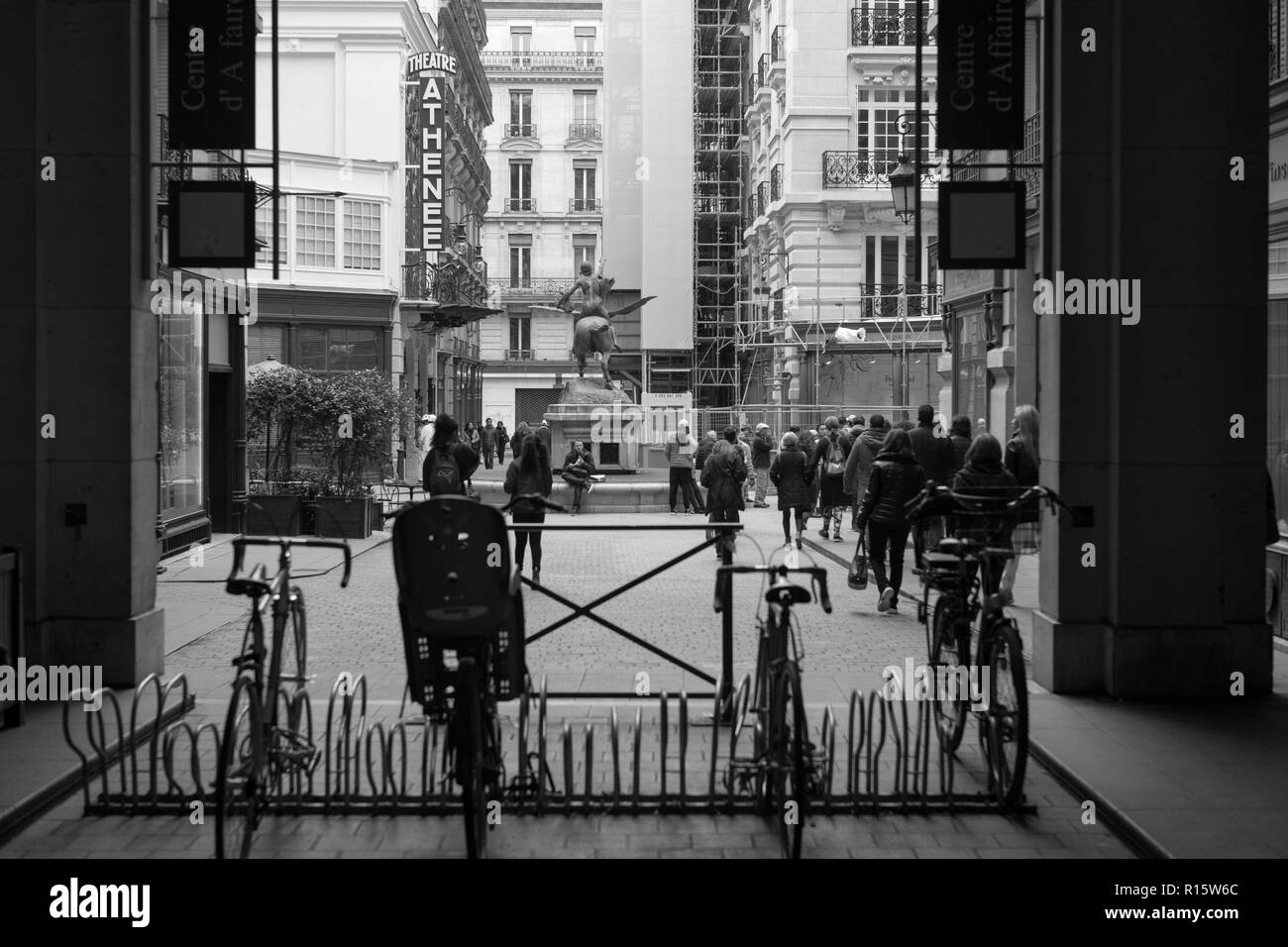 Die Fahrradständer, Paris, Frankreich Stockfoto