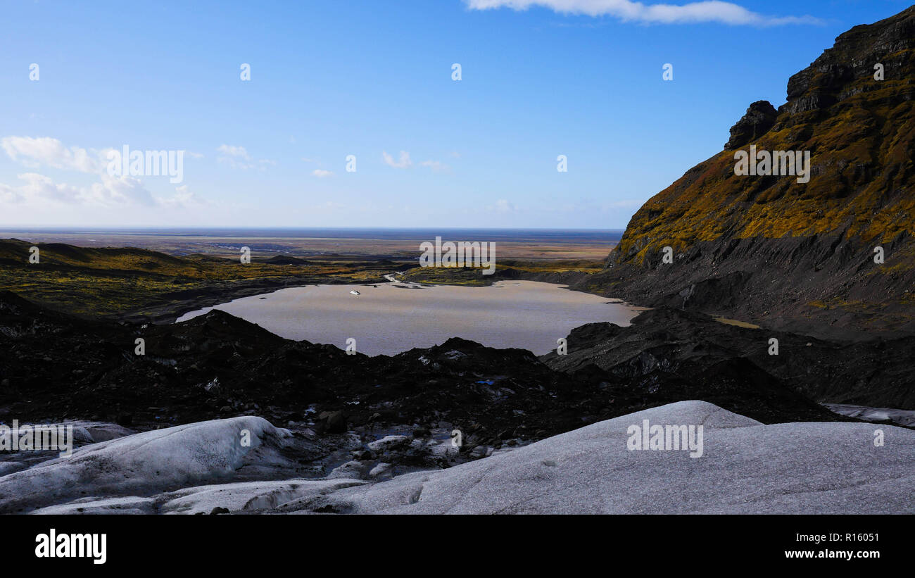Island Gletscher Meer Stockfoto