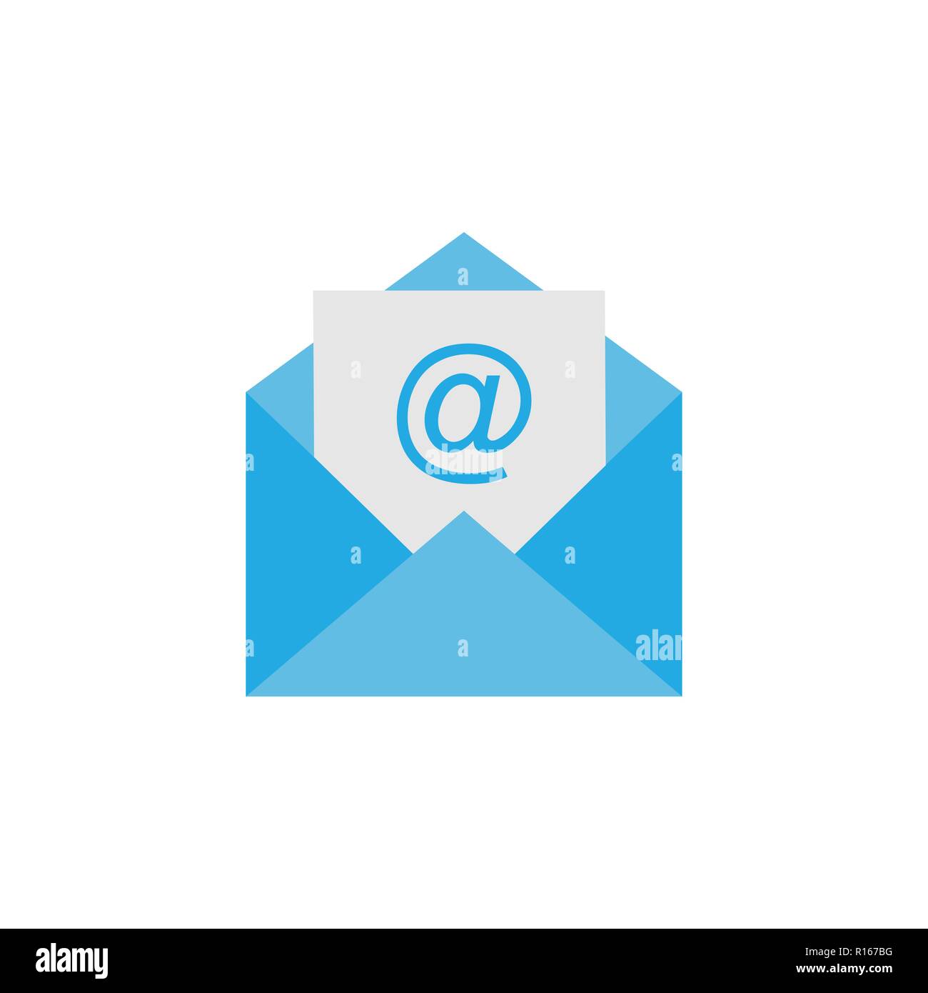 Brief, E-Mail anmelden. Vector Illustration. Flache Bauform. Nachricht icon. Stock Vektor