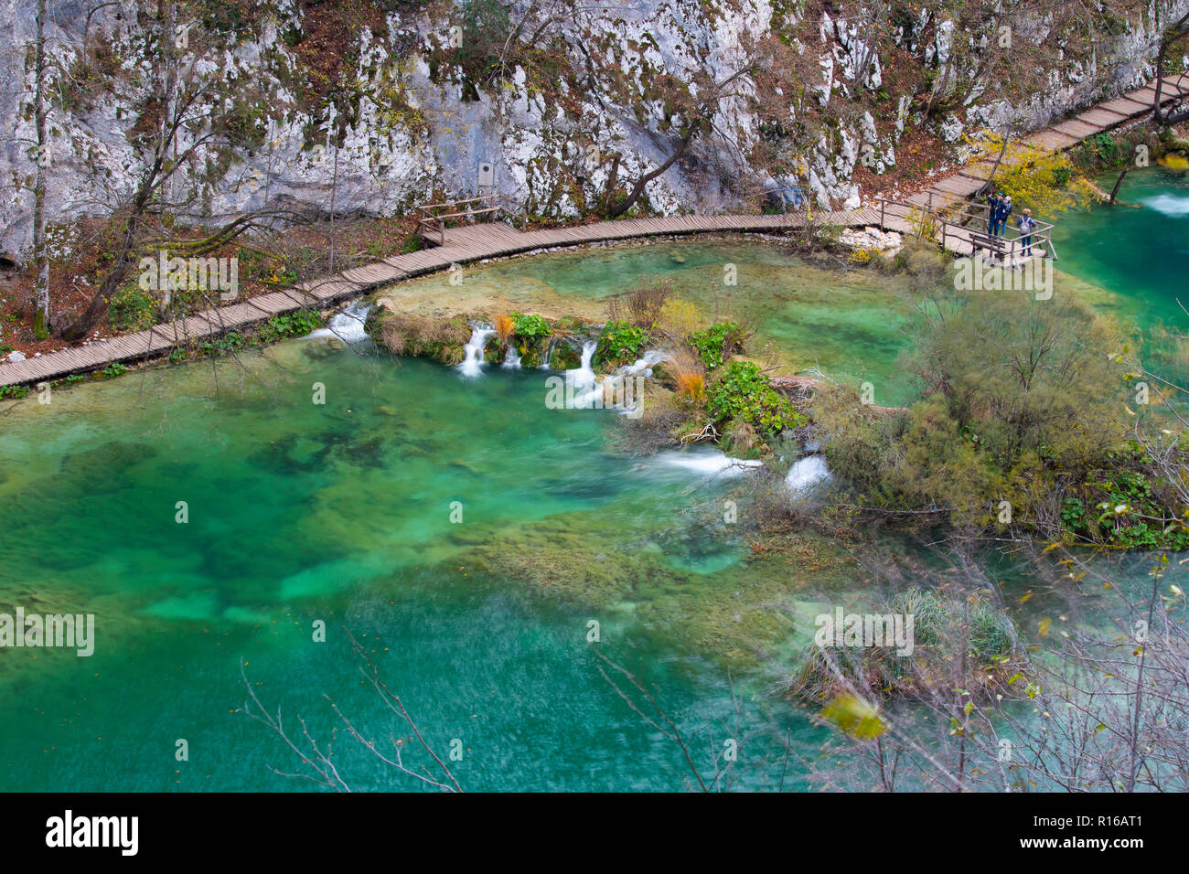 Tolle Aussicht auf Nationalpark Plitvicer Seen Parl, Kroatien Stockfoto