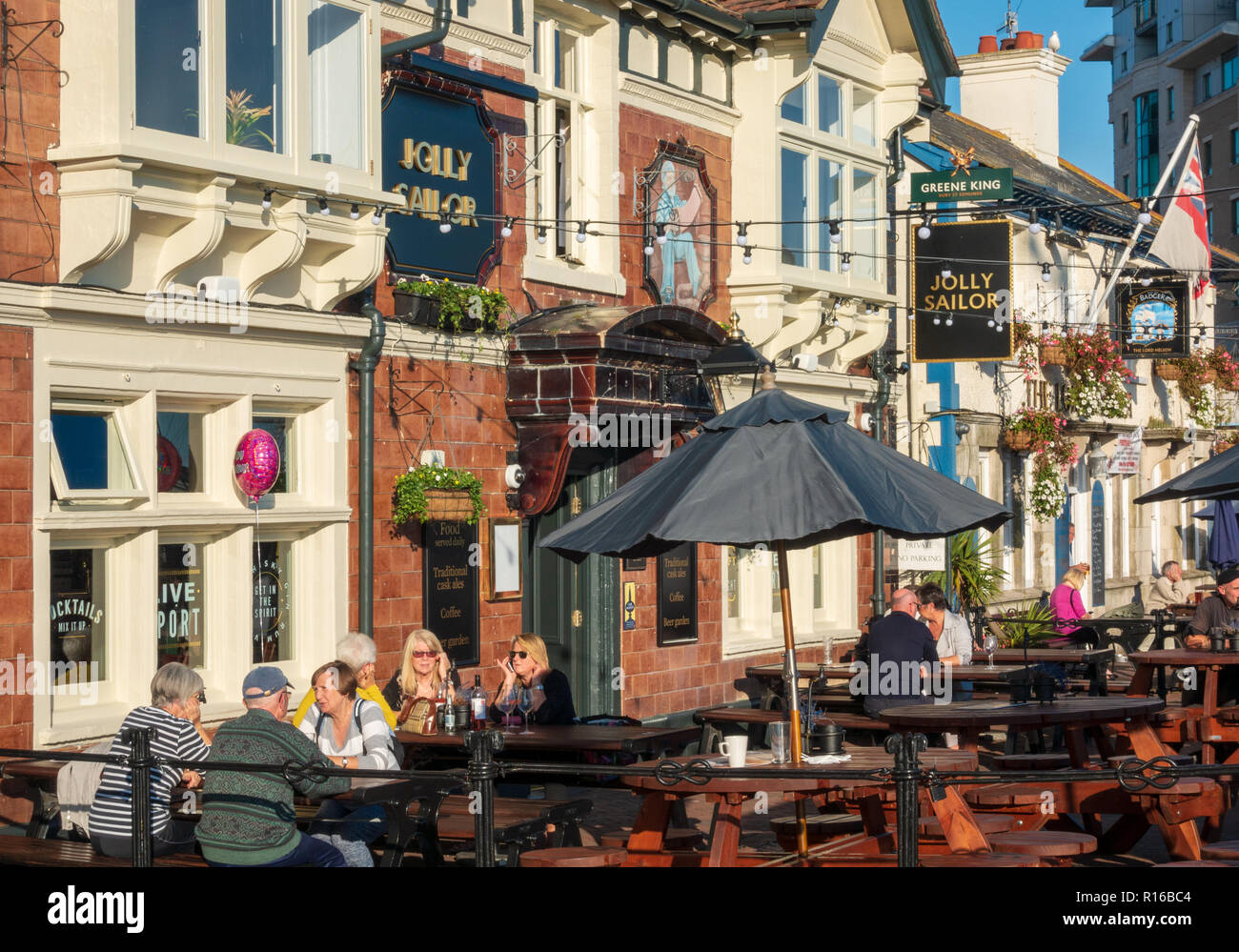 Das Jolly Sailor und Lord Nelson Pubs, Poole, Dorset, England Stockfoto