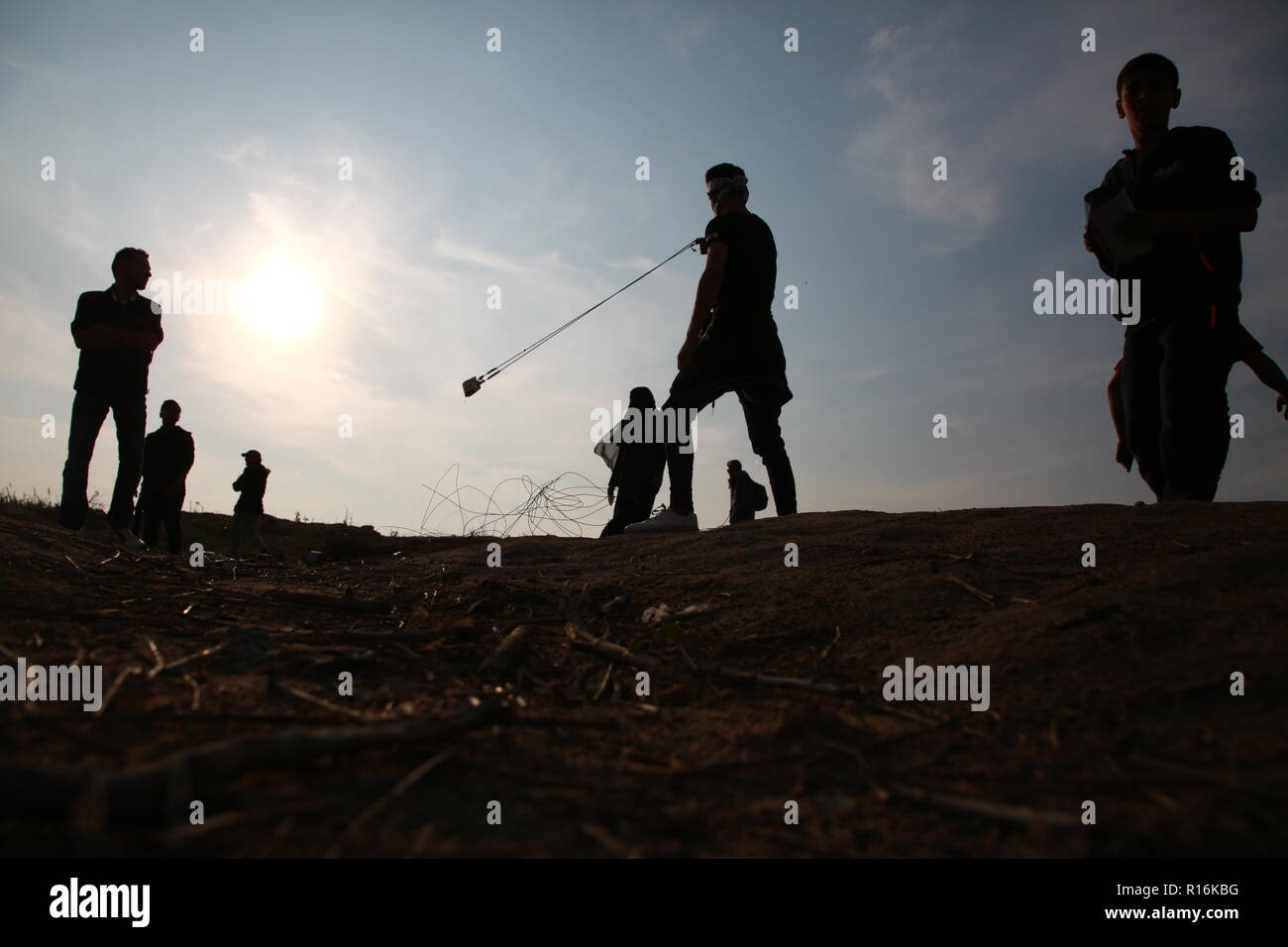 Gaza, Gaza, Palästina. 9 Nov, 2018. Auseinandersetzungen zwischen ...
