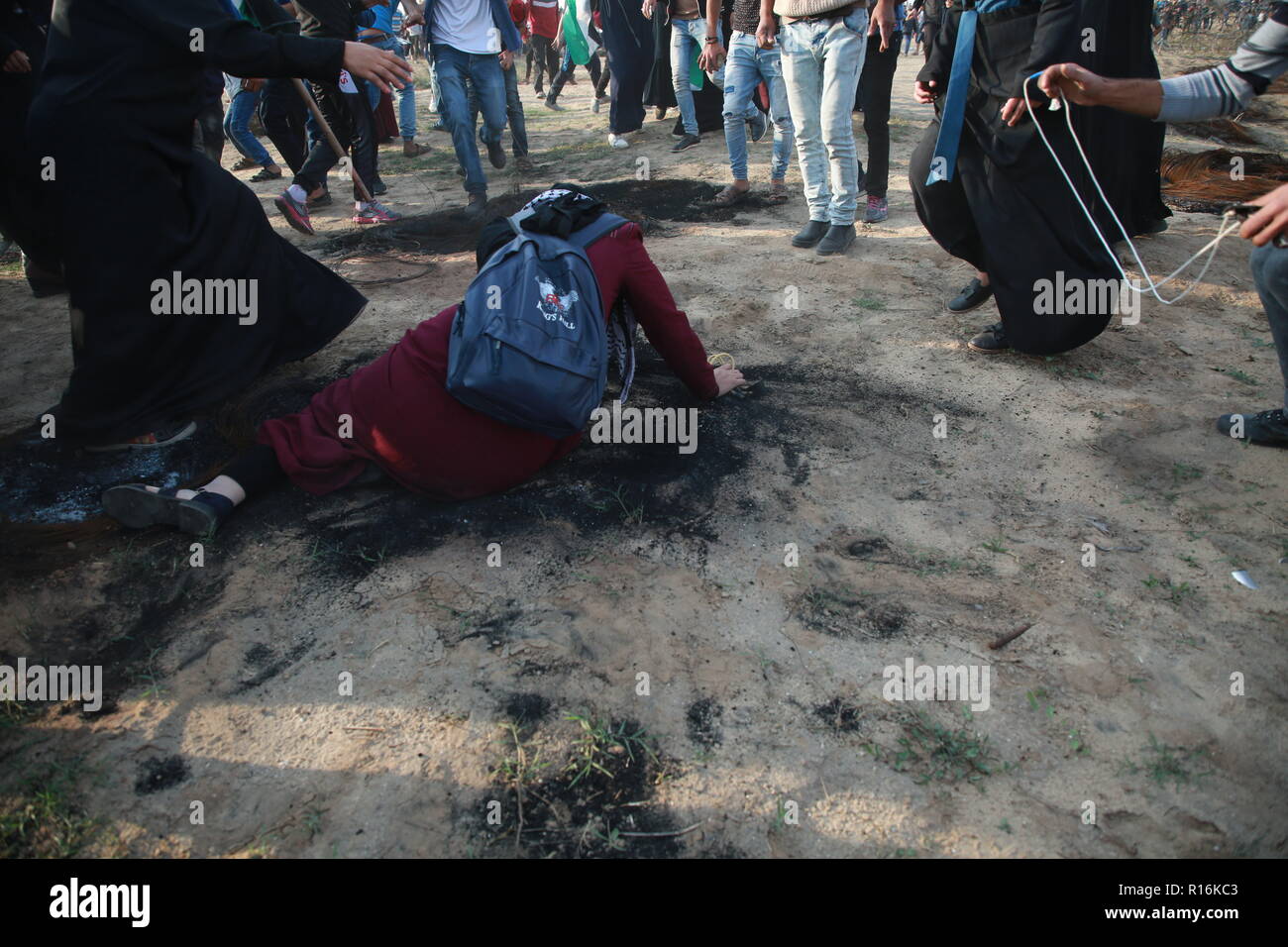 Gaza, Gaza, Palästina. 9 Nov, 2018. Auseinandersetzungen zwischen