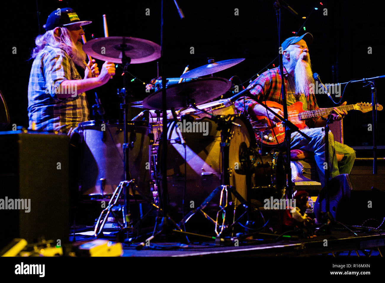 Cambridge, Großbritannien. 9. November 2018. Seasick Steve führt live im Cambridge Corn Exchange unterstützt das Album kann U Kochen?. Richard Etteridge/Alamy leben Nachrichten Stockfoto