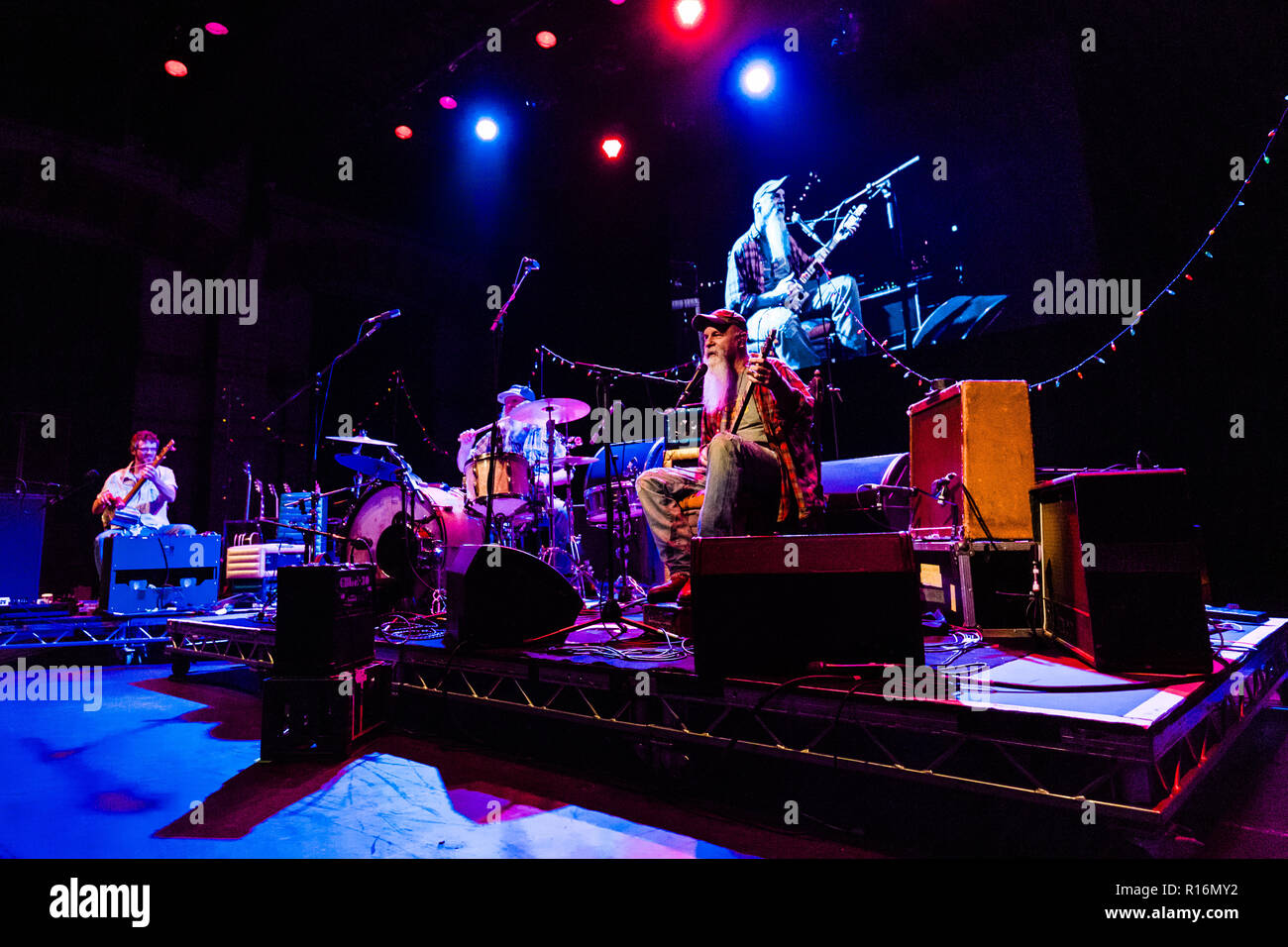 Cambridge, Großbritannien. 9. November 2018. Seasick Steve führt live im Cambridge Corn Exchange unterstützt das Album kann U Kochen?. Richard Etteridge/Alamy leben Nachrichten Stockfoto