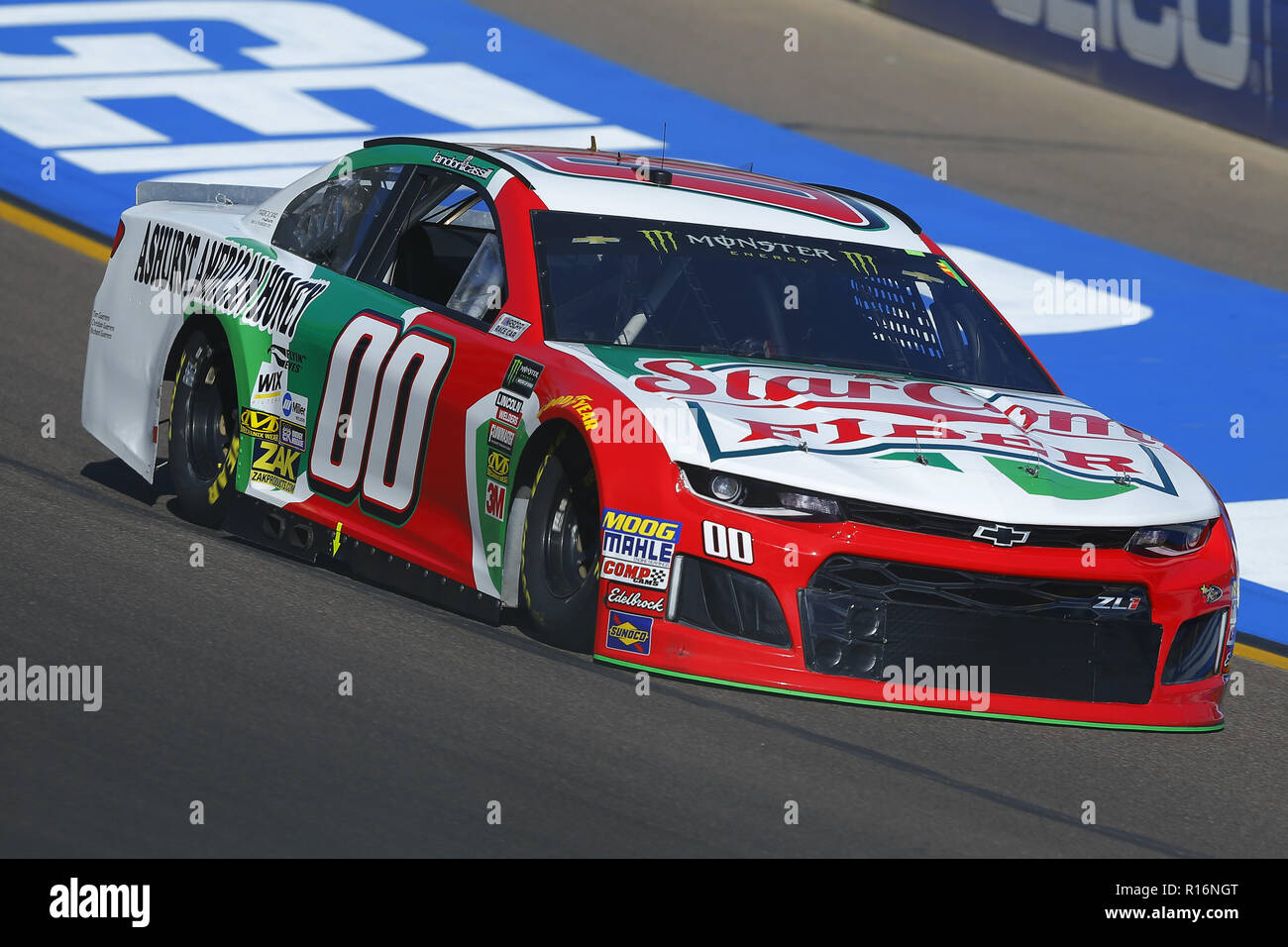 Avondale, Arizona, USA. 9 Nov, 2018. Landon Cassill (00) bringt sein Auto durch die Kurven, während der Praxis für den Can-Am 500 (k) an der ISM Raceway in Avondale, Arizona. Quelle: Chris Owens Asp Inc/ASP/ZUMA Draht/Alamy leben Nachrichten Stockfoto