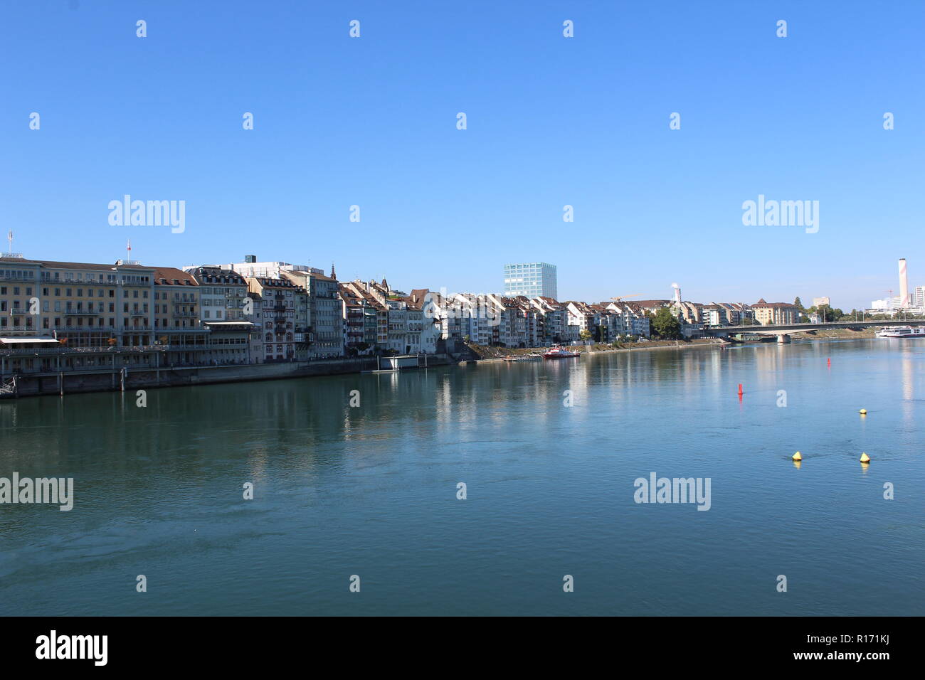 Rio RIN Basel Suiza Stockfoto