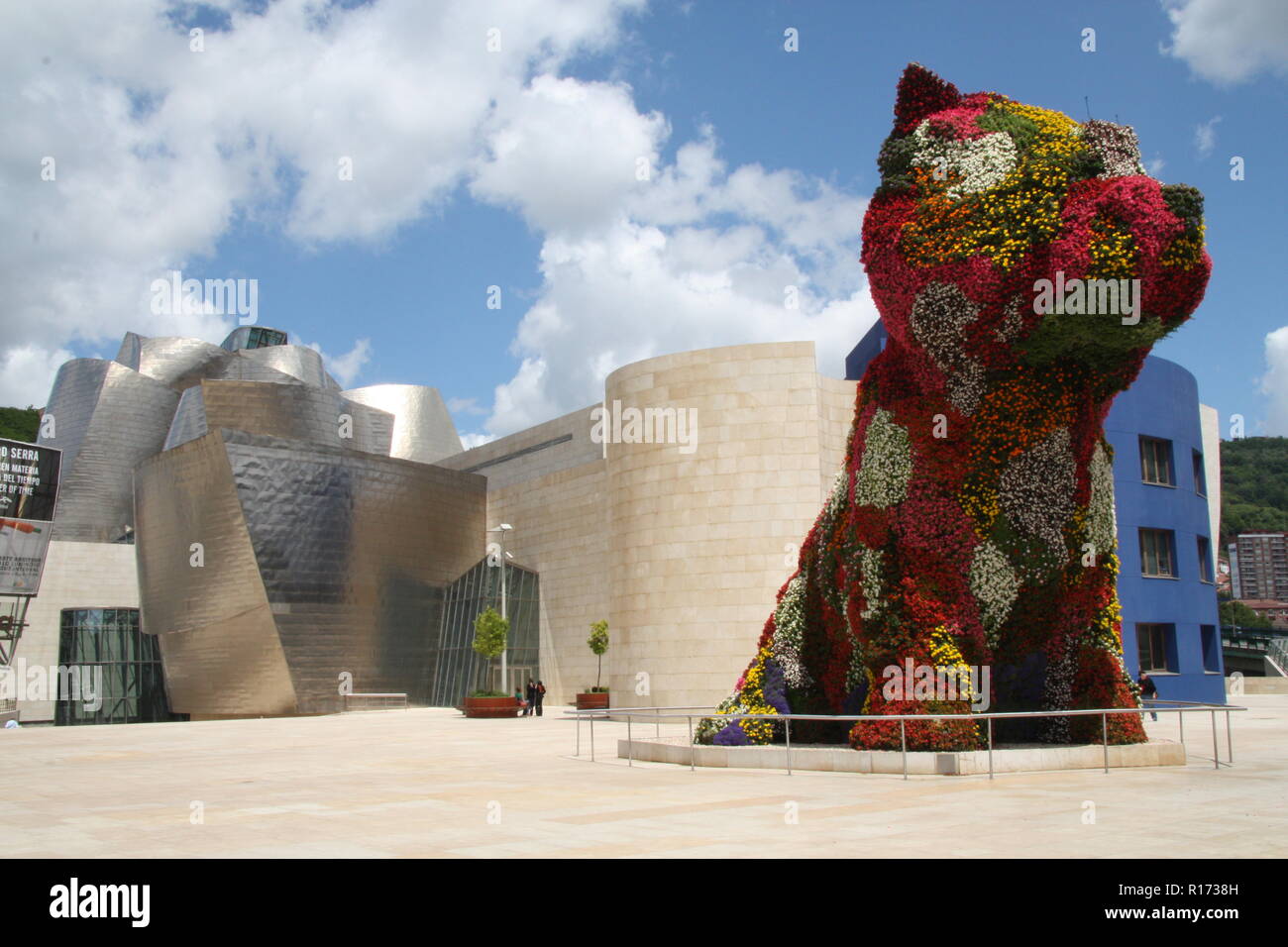 Jeff Koons' Welpen' außerhalb des Guggenheim Museum, Bilbao Stockfoto