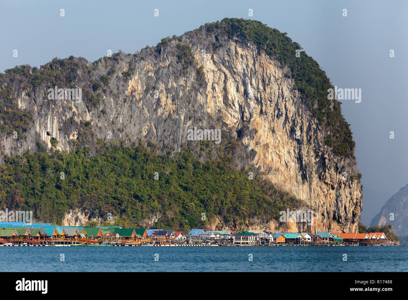 Die Koh Panyi muslimischen Fischerdorf in der Bucht von Phang Nga, Thailand Stockfoto