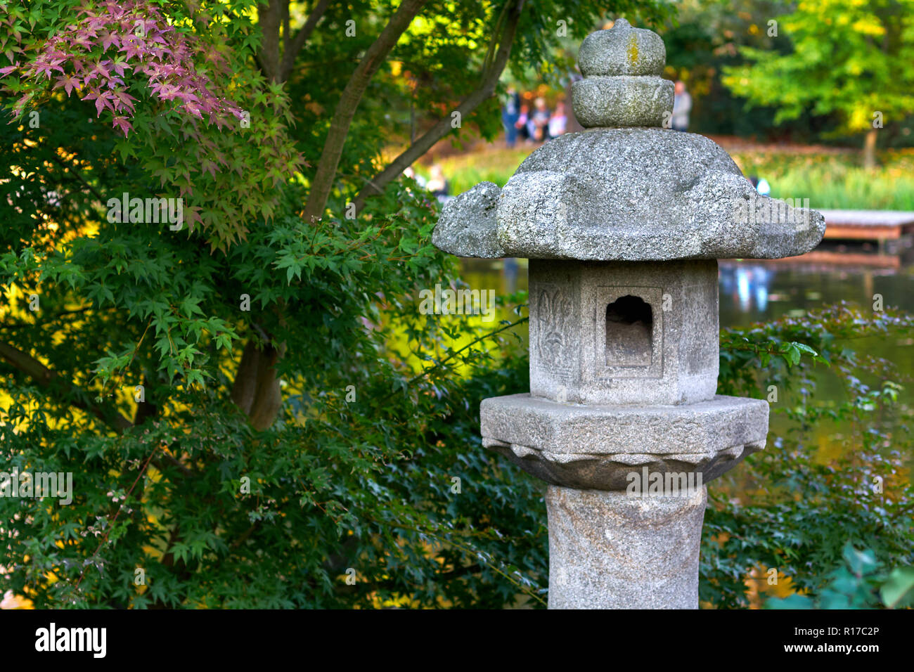 Japanischer Garten Landschaft Stockfoto