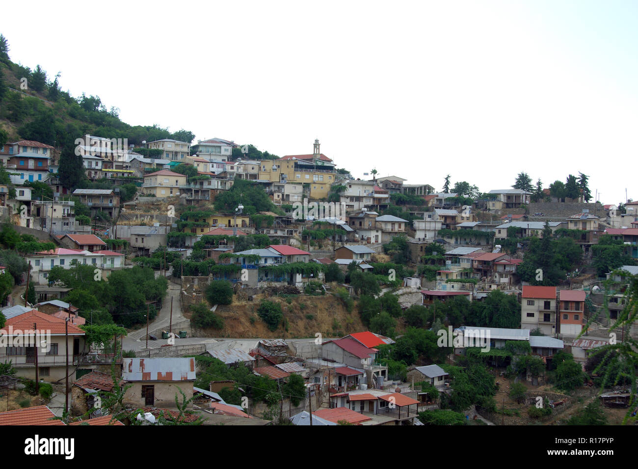 Milikouri ist ein kleines Dorf im Bezirk Nikosia Zypern, südlich von Kloster Kykkos Stockfoto