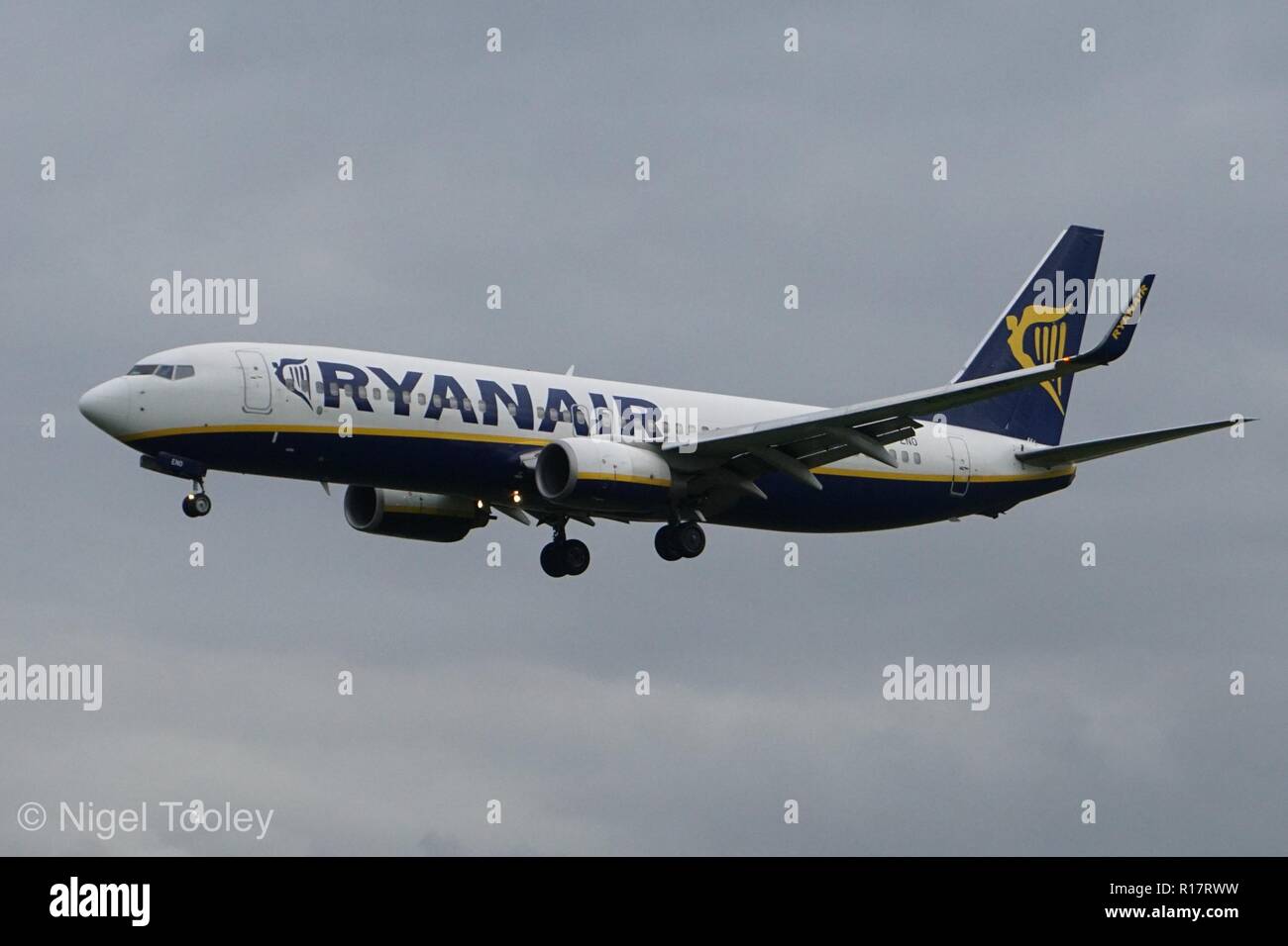 Ryanair am Flughafen East Midlands. Stockfoto