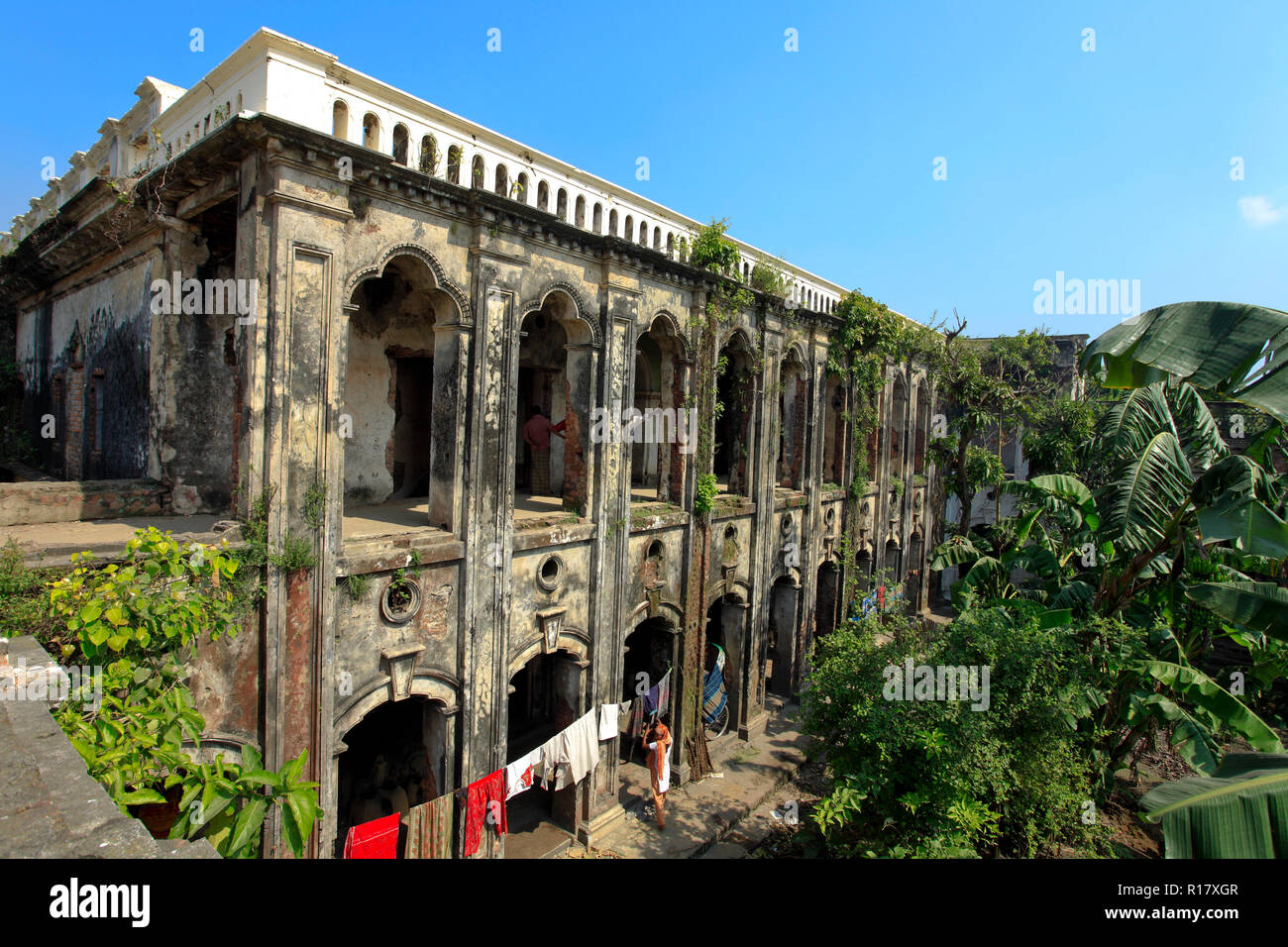 Borobari, ein Zamindar Haus bei Nasirnagar. Brahmanbaria, Bangladesch. Stockfoto