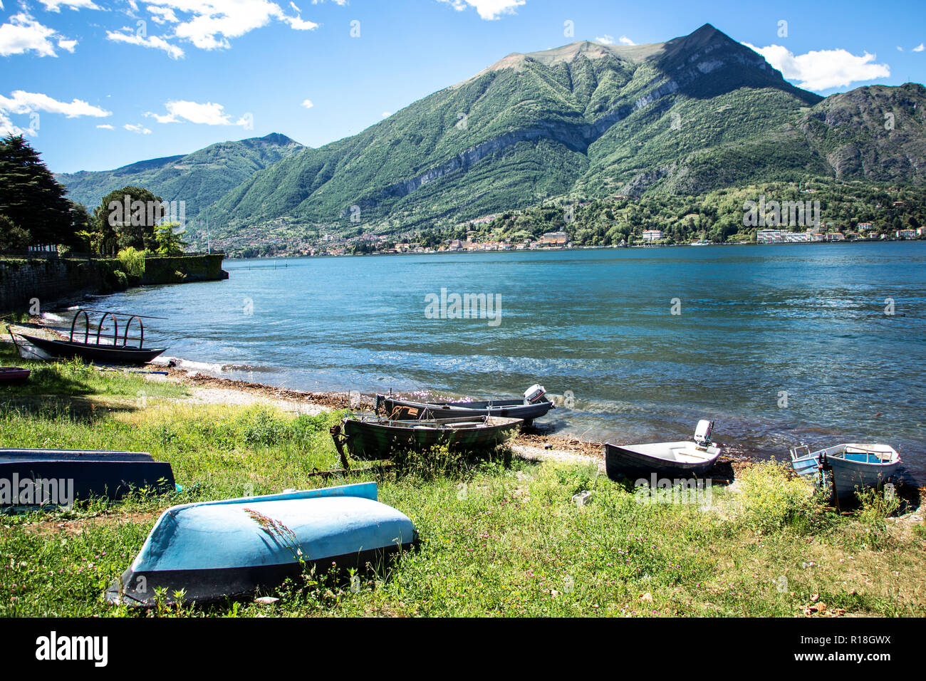 Bellagio See in Italien Stockfoto