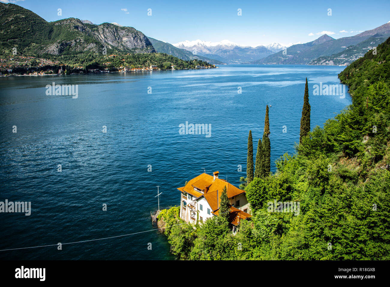 Bellagio See in Italien Stockfoto